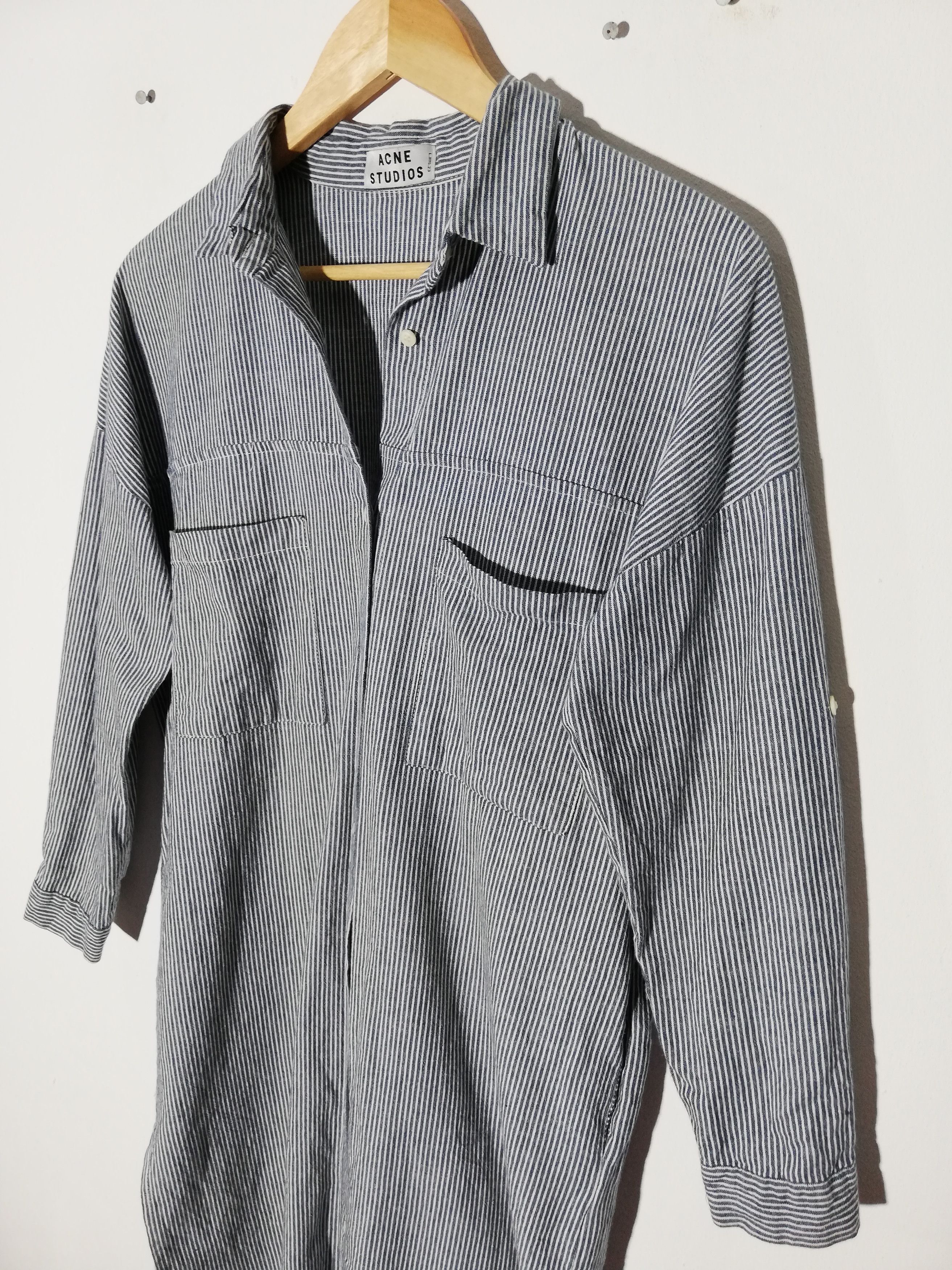 Acne Studios Acne Studios Striped Cotton Dress Size US M / EU 48-50 / 2 - 6 Thumbnail