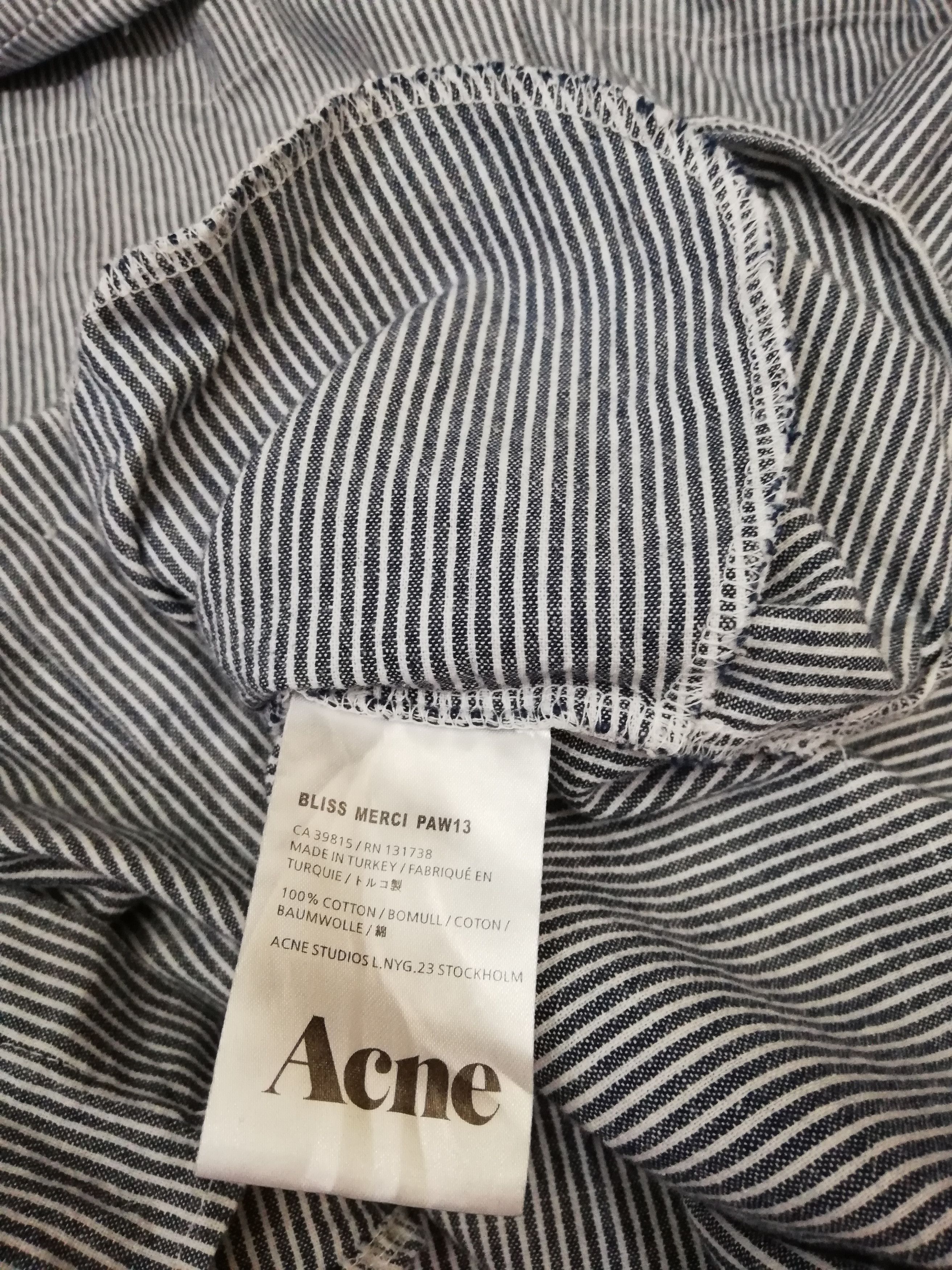 Acne Studios Acne Studios Striped Cotton Dress Size US M / EU 48-50 / 2 - 2 Thumbnail