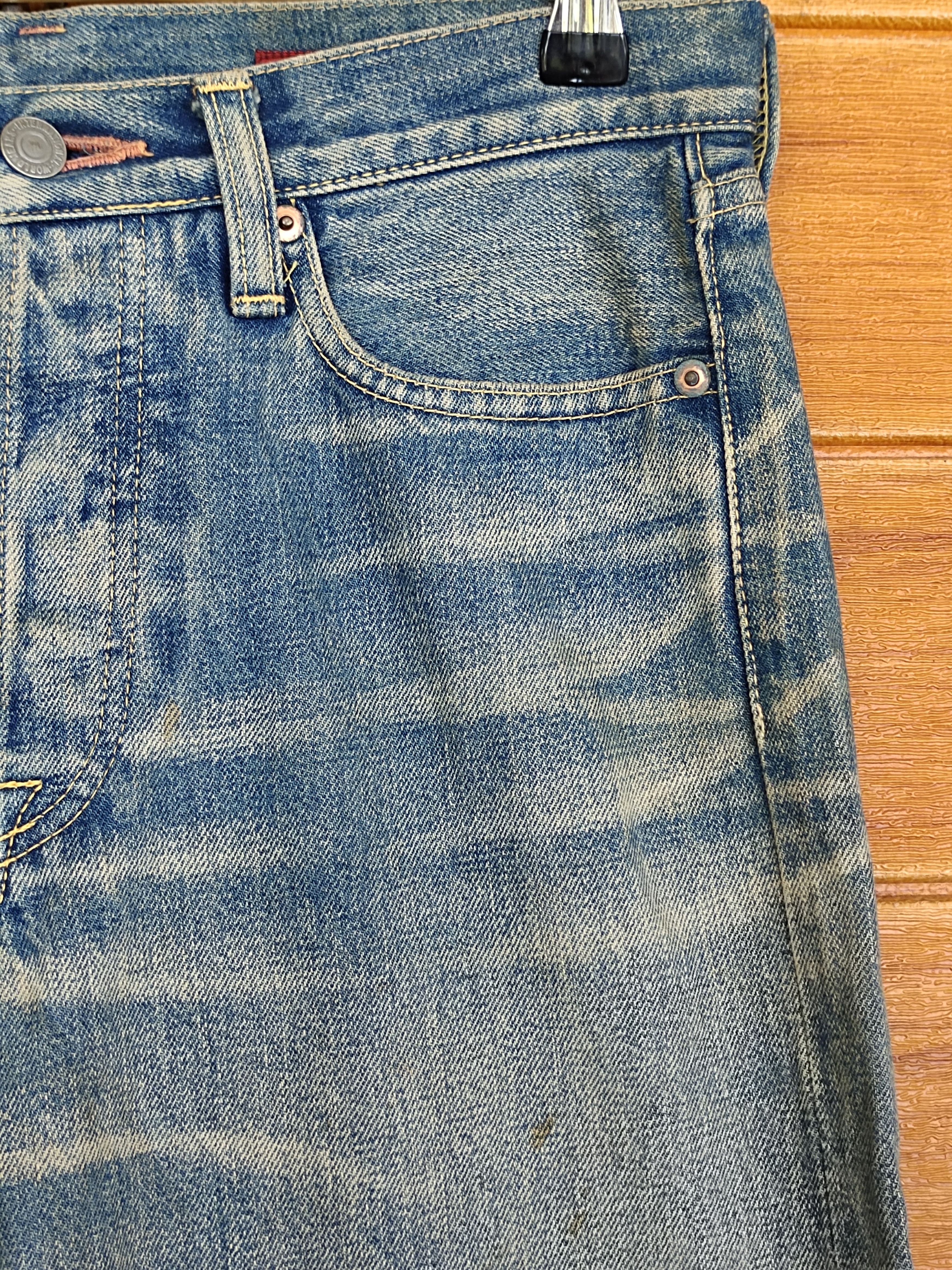 Kapital Vtg 90s Kapital Clawmark Selvedge Long Style Jeans Size US 28 / EU 44 - 3 Thumbnail