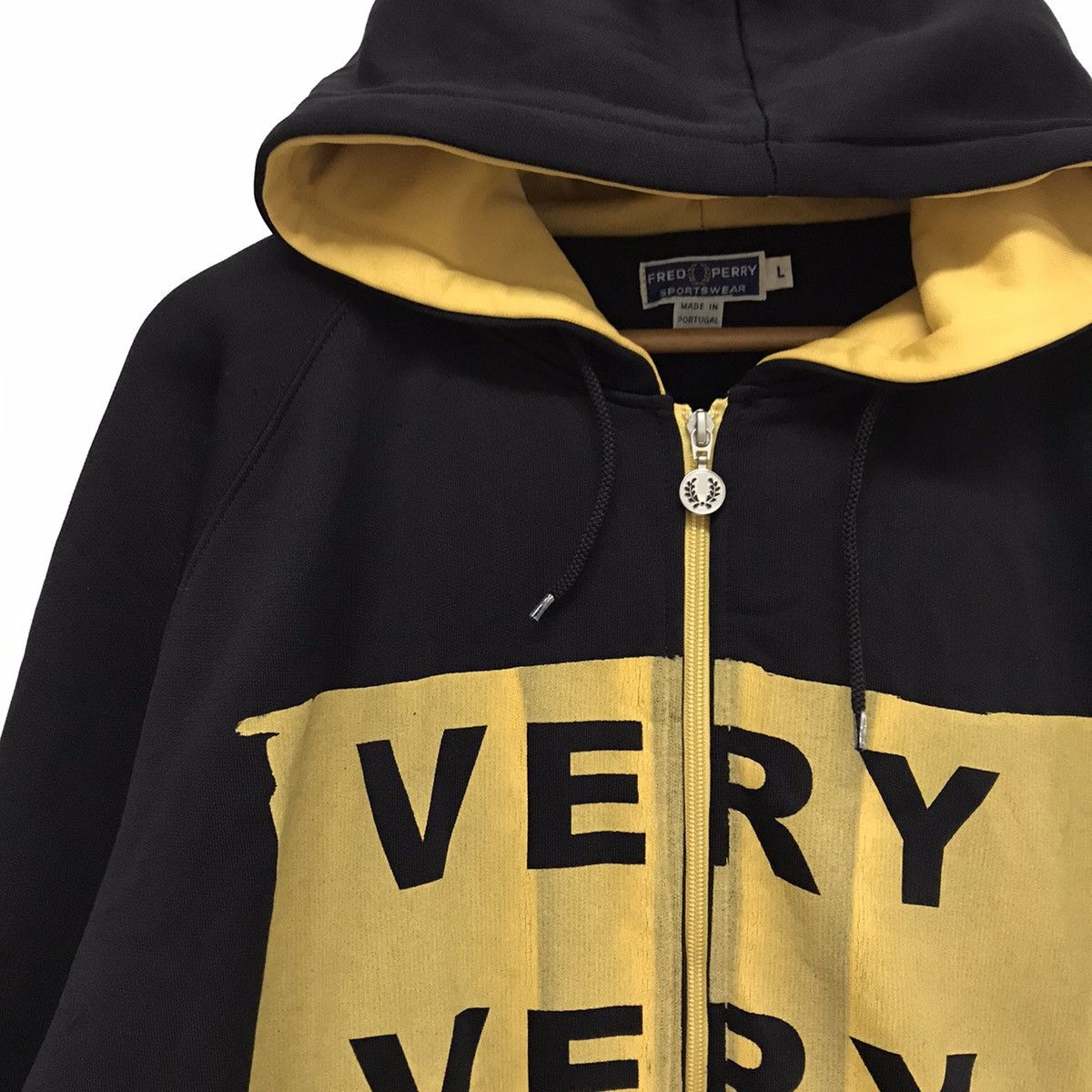 Fred Perry Vintage 90s Fred Perry Very Very Graphic Sweater Hoodie Size US L / EU 52-54 / 3 - 3 Thumbnail