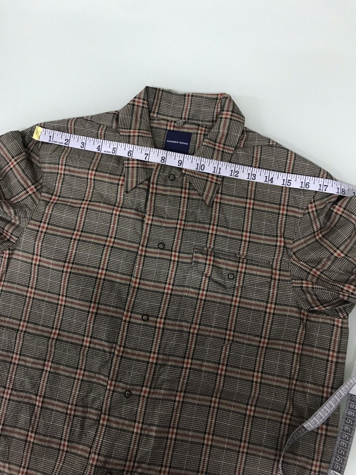 Japanese Brand × Number (N)ine × Takahiromiyashita The Soloist. Vintage Number (N)ine Nova Check Style Western Shirt Size US M / EU 48-50 / 2 - 17 Thumbnail