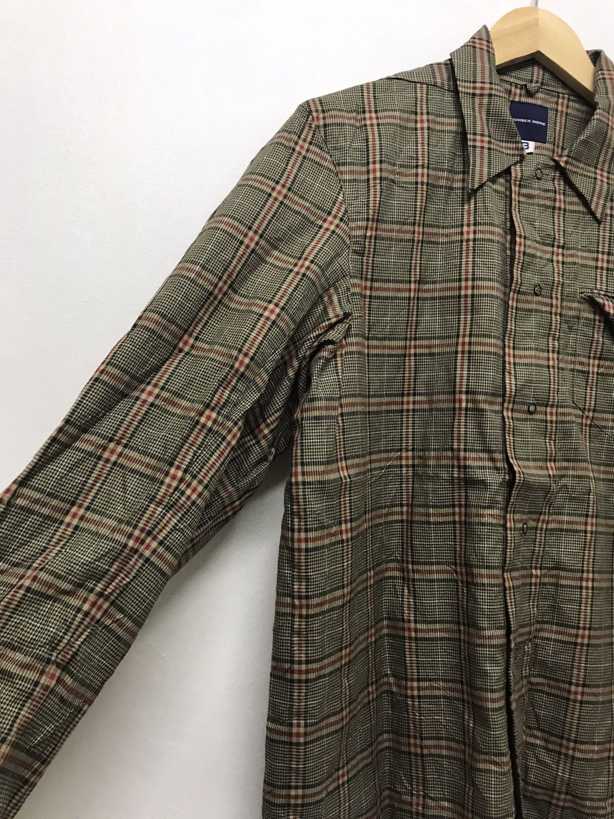 Japanese Brand × Number (N)ine × Takahiromiyashita The Soloist. Vintage Number (N)ine Nova Check Style Western Shirt Size US M / EU 48-50 / 2 - 4 Thumbnail