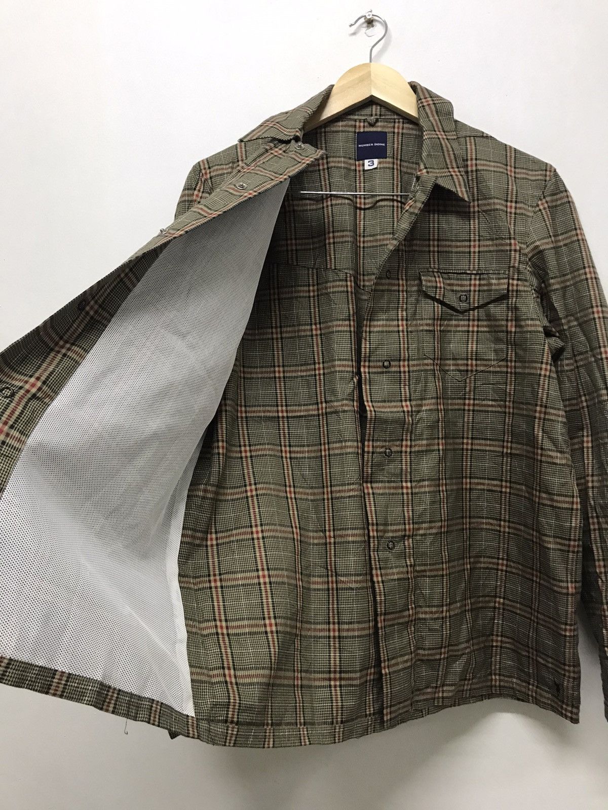 Japanese Brand × Number (N)ine × Takahiromiyashita The Soloist. Vintage Number (N)ine Nova Check Style Western Shirt Size US M / EU 48-50 / 2 - 10 Thumbnail