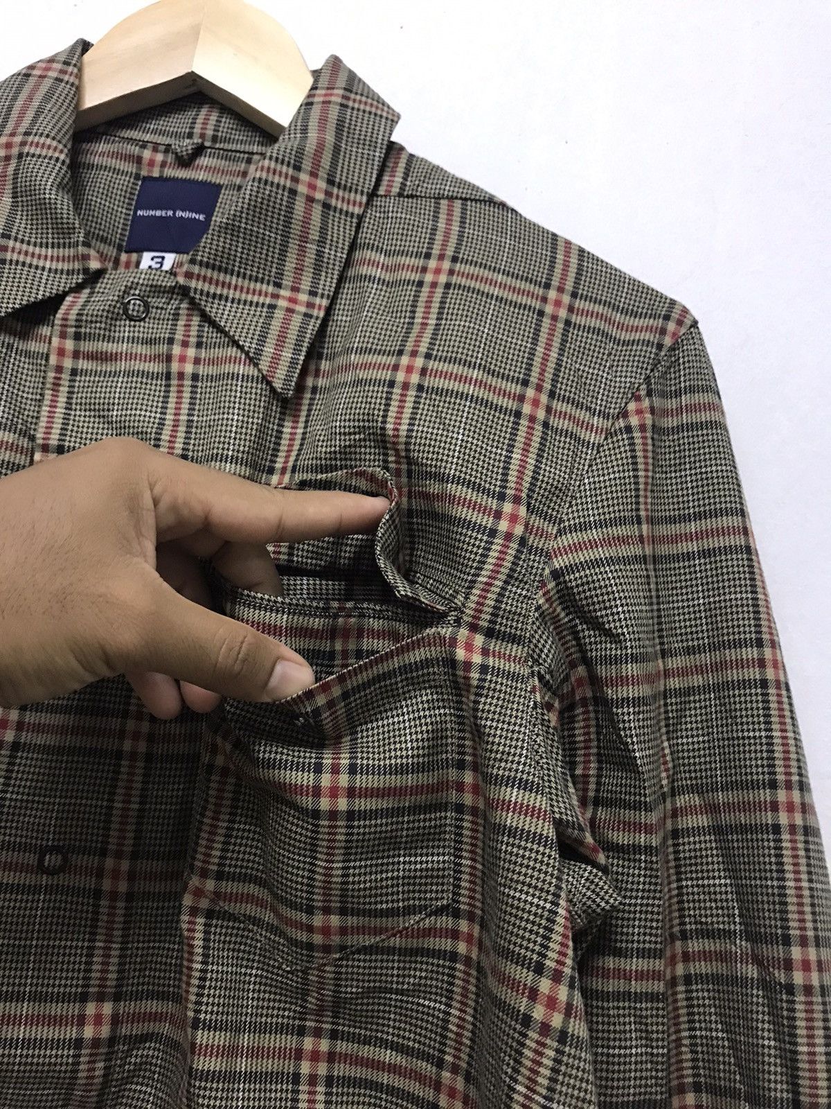 Japanese Brand × Number (N)ine × Takahiromiyashita The Soloist. Vintage Number (N)ine Nova Check Style Western Shirt Size US M / EU 48-50 / 2 - 8 Thumbnail