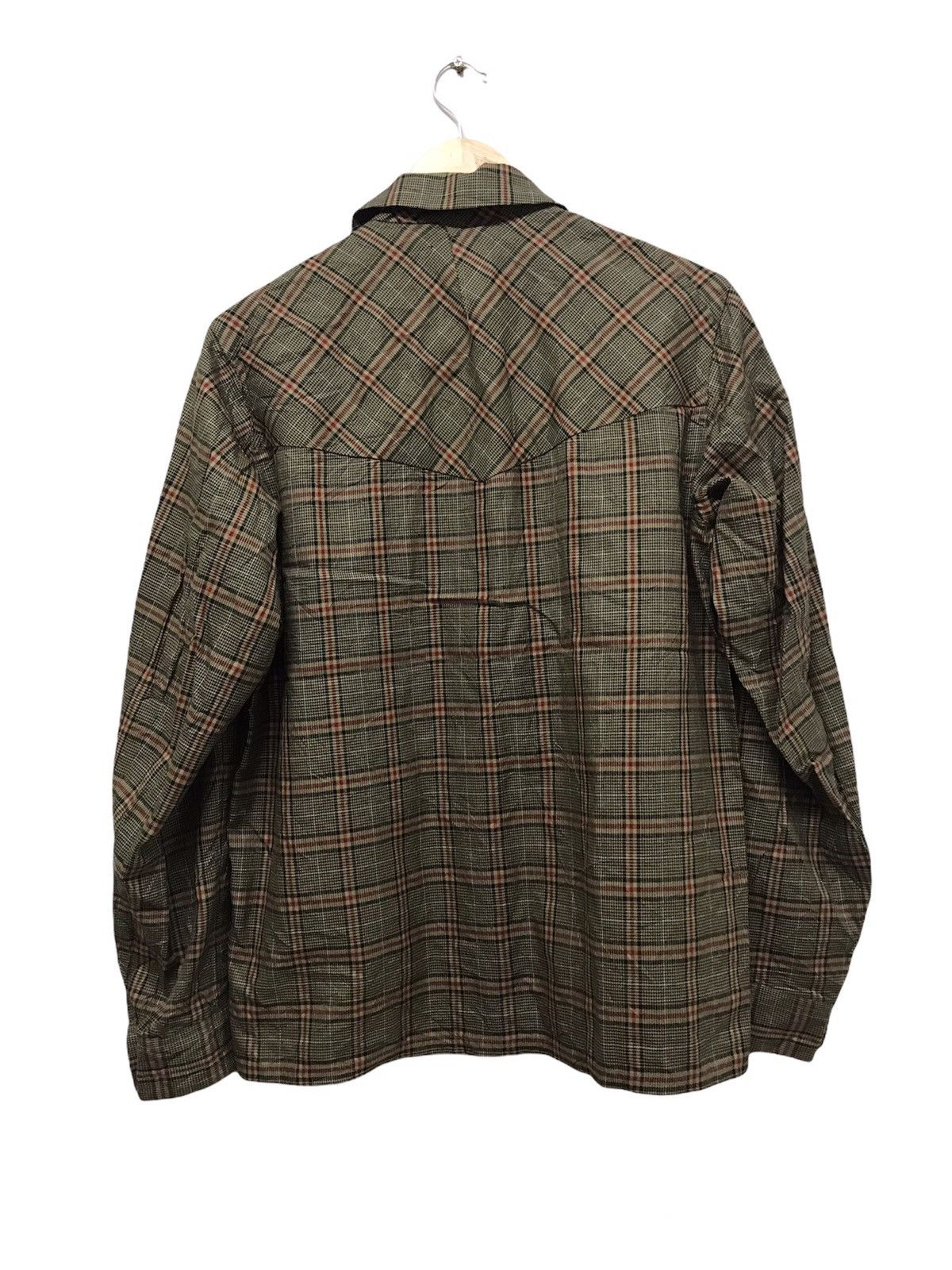 Japanese Brand × Number (N)ine × Takahiromiyashita The Soloist. Vintage Number (N)ine Nova Check Style Western Shirt Size US M / EU 48-50 / 2 - 2 Thumbnail
