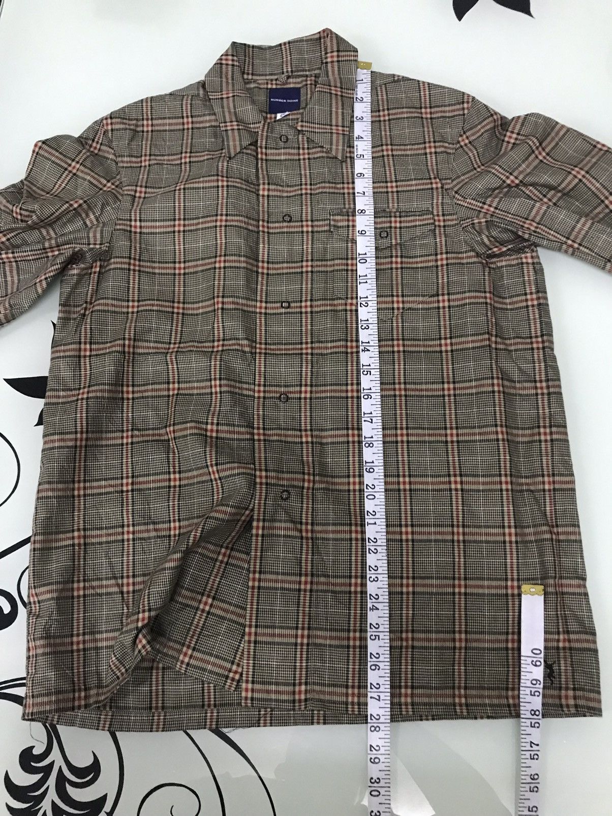 Japanese Brand × Number (N)ine × Takahiromiyashita The Soloist. Vintage Number (N)ine Nova Check Style Western Shirt Size US M / EU 48-50 / 2 - 18 Thumbnail