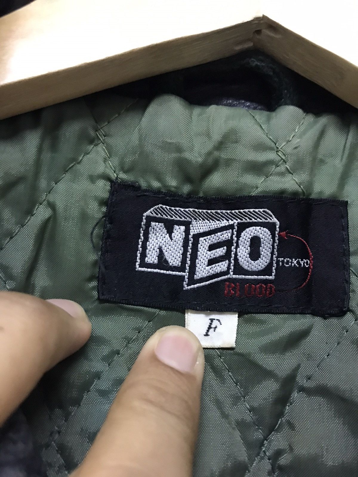 Japanese Brand Vintage Neo Blood Varsity Jacket Arm Leather Size US XL / EU 56 / 4 - 11 Thumbnail