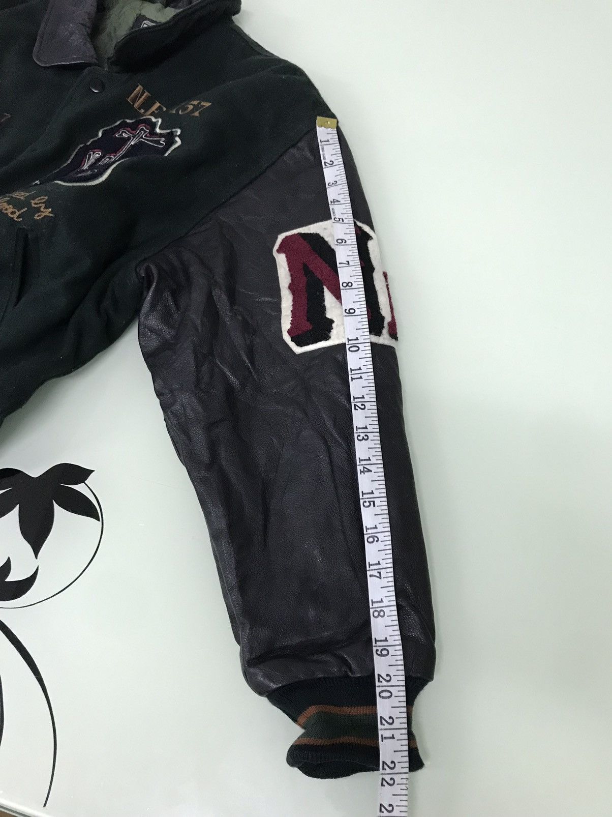 Japanese Brand Vintage Neo Blood Varsity Jacket Arm Leather Size US XL / EU 56 / 4 - 22 Thumbnail