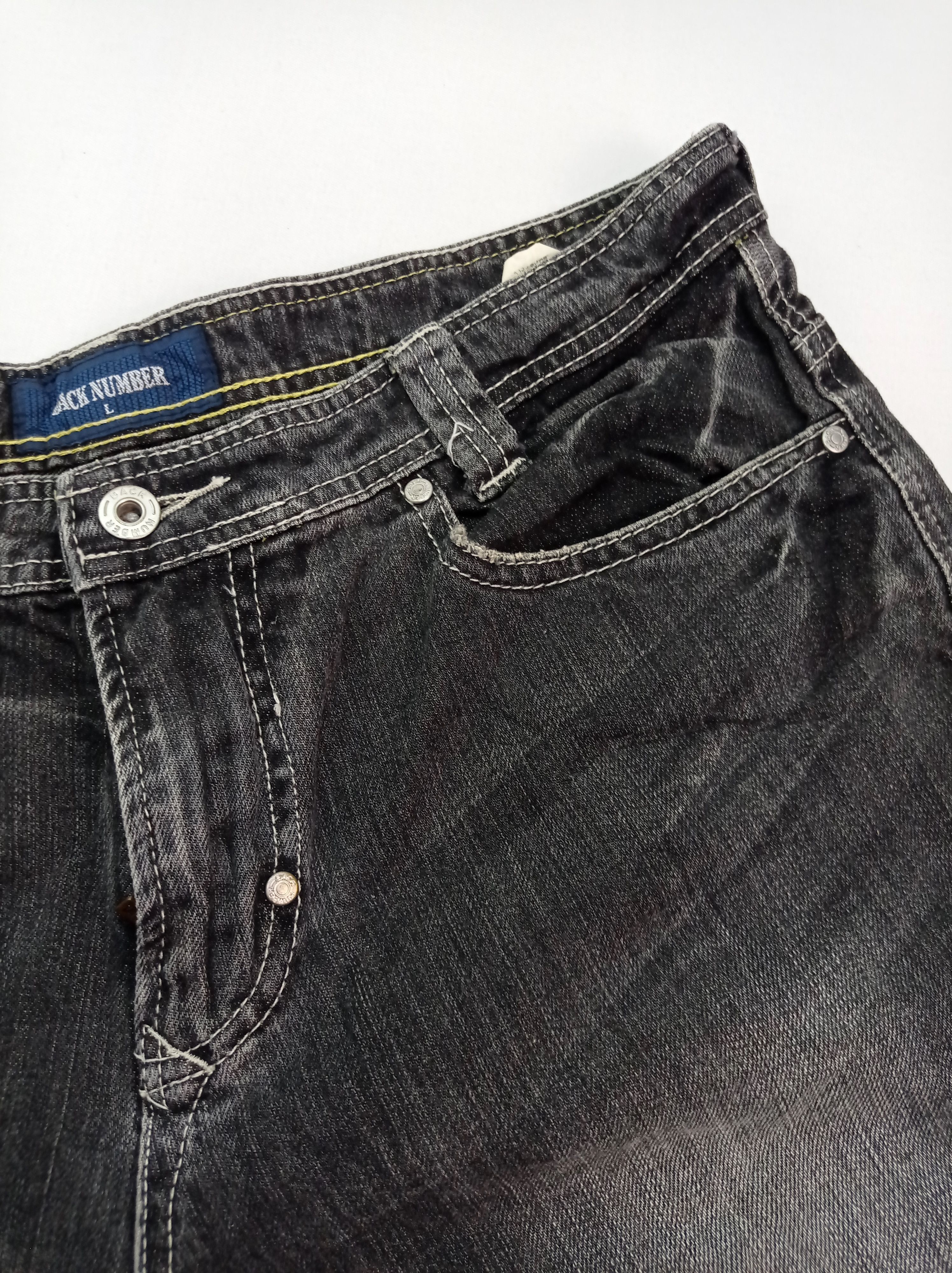 Other Back Number Black Denim Pants Size US 34 / EU 50 - 6 Thumbnail