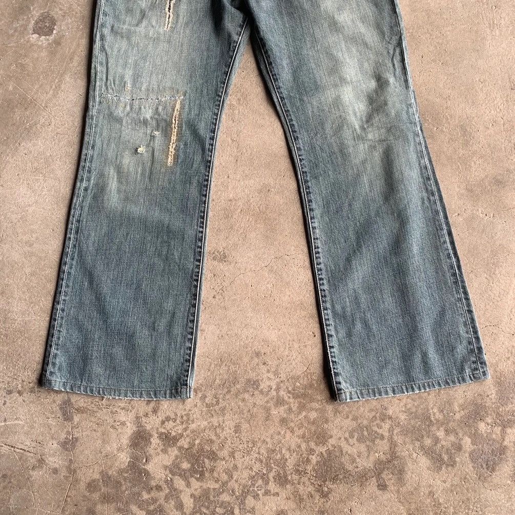 Vintage ‼️ DISTRESSED DENIM Vtg Western Wrangler Jeans Pants Size US 34 / EU 50 - 3 Thumbnail