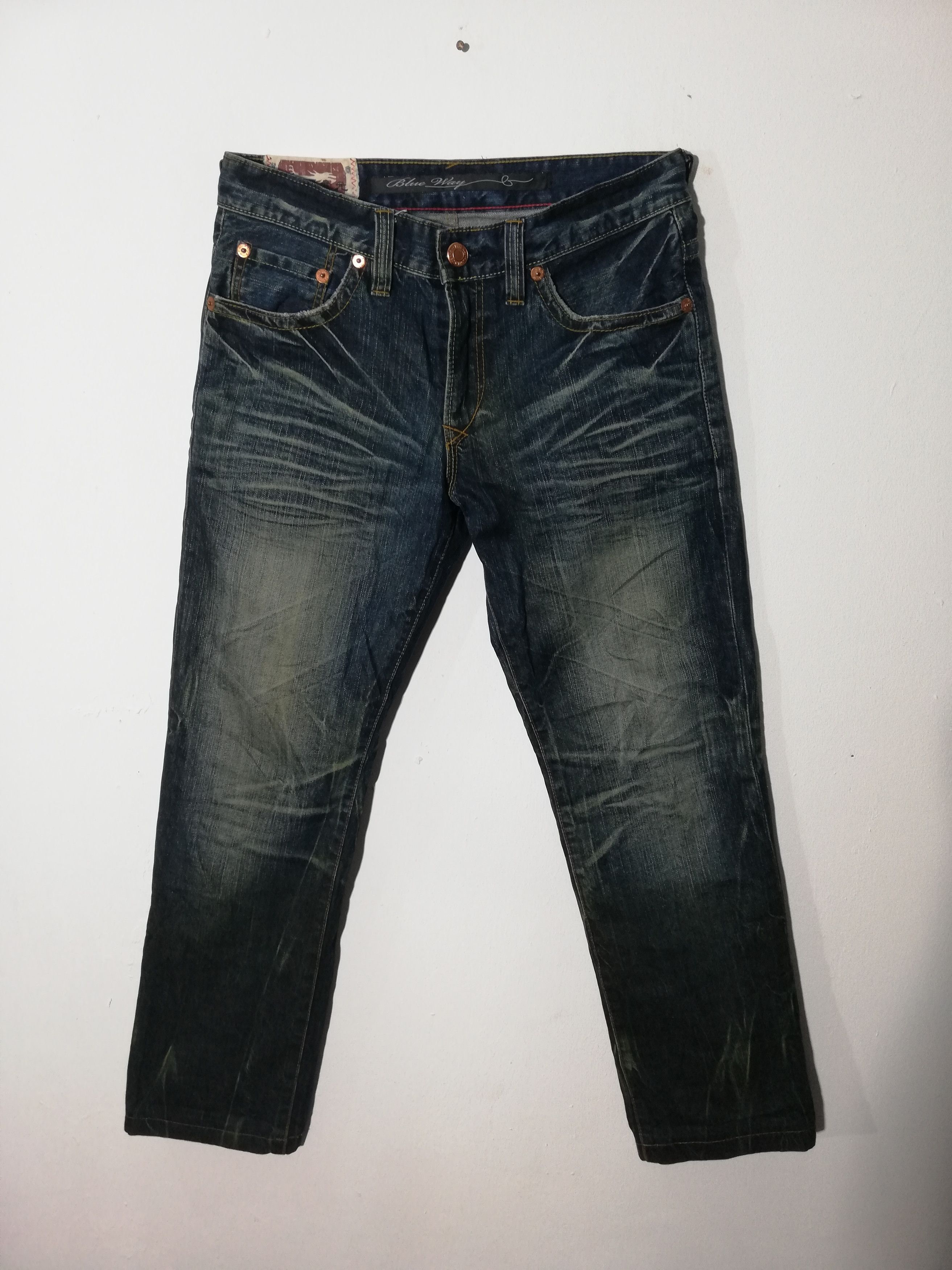 Japanese Brand Blue Way Jeans Size US 31 - 1 Thumbnail