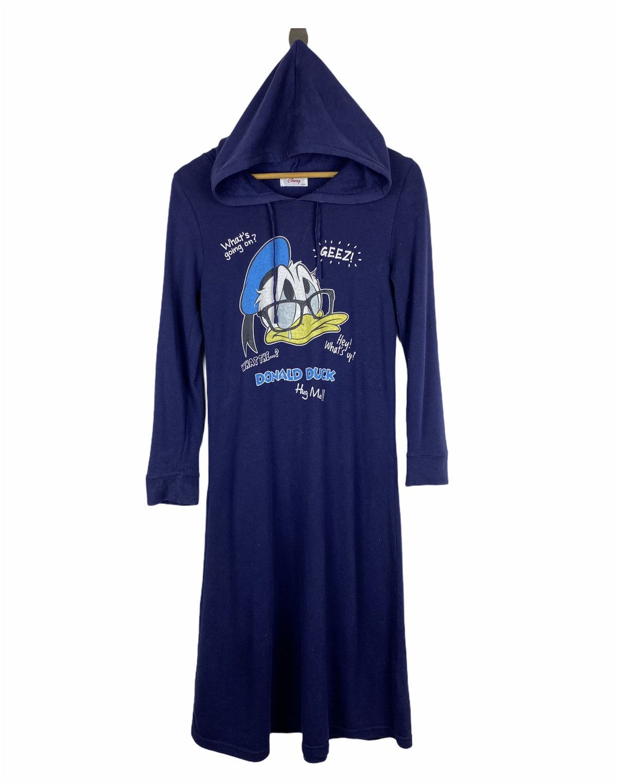 image of Disney Donald Duck Hoddies- M Size in Navy Blue, Men's