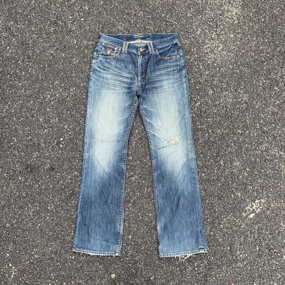 image of Vintage Villand Jeans 32X31 Distressed Denim Faded Pants in Blue, Men's