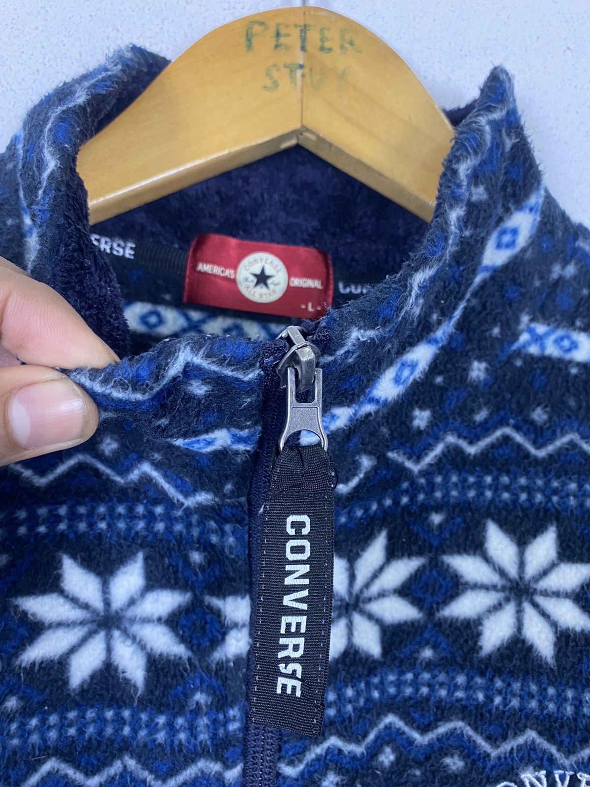 Converse CONVERSE FLEECE SWEATER NICE DESIGN Size US L / EU 52-54 / 3 - 8 Thumbnail