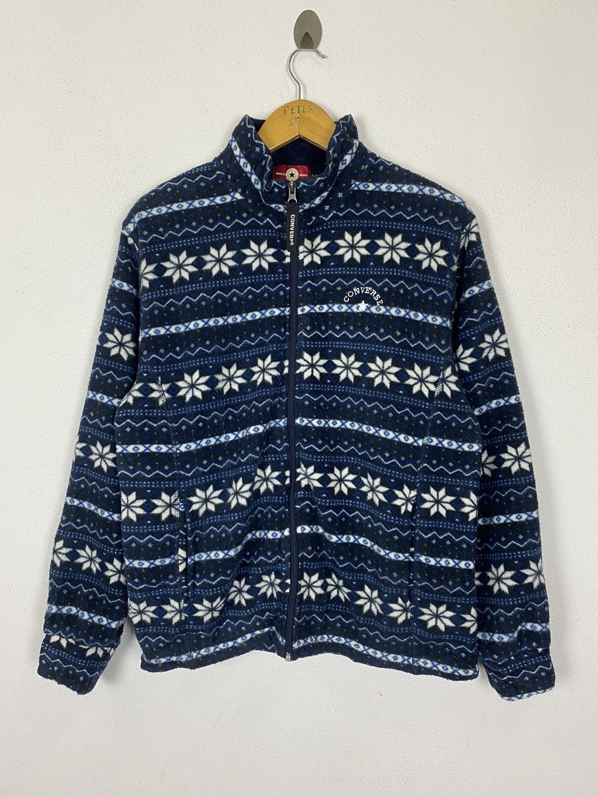 Converse CONVERSE FLEECE SWEATER NICE DESIGN Size US L / EU 52-54 / 3 - 2 Thumbnail
