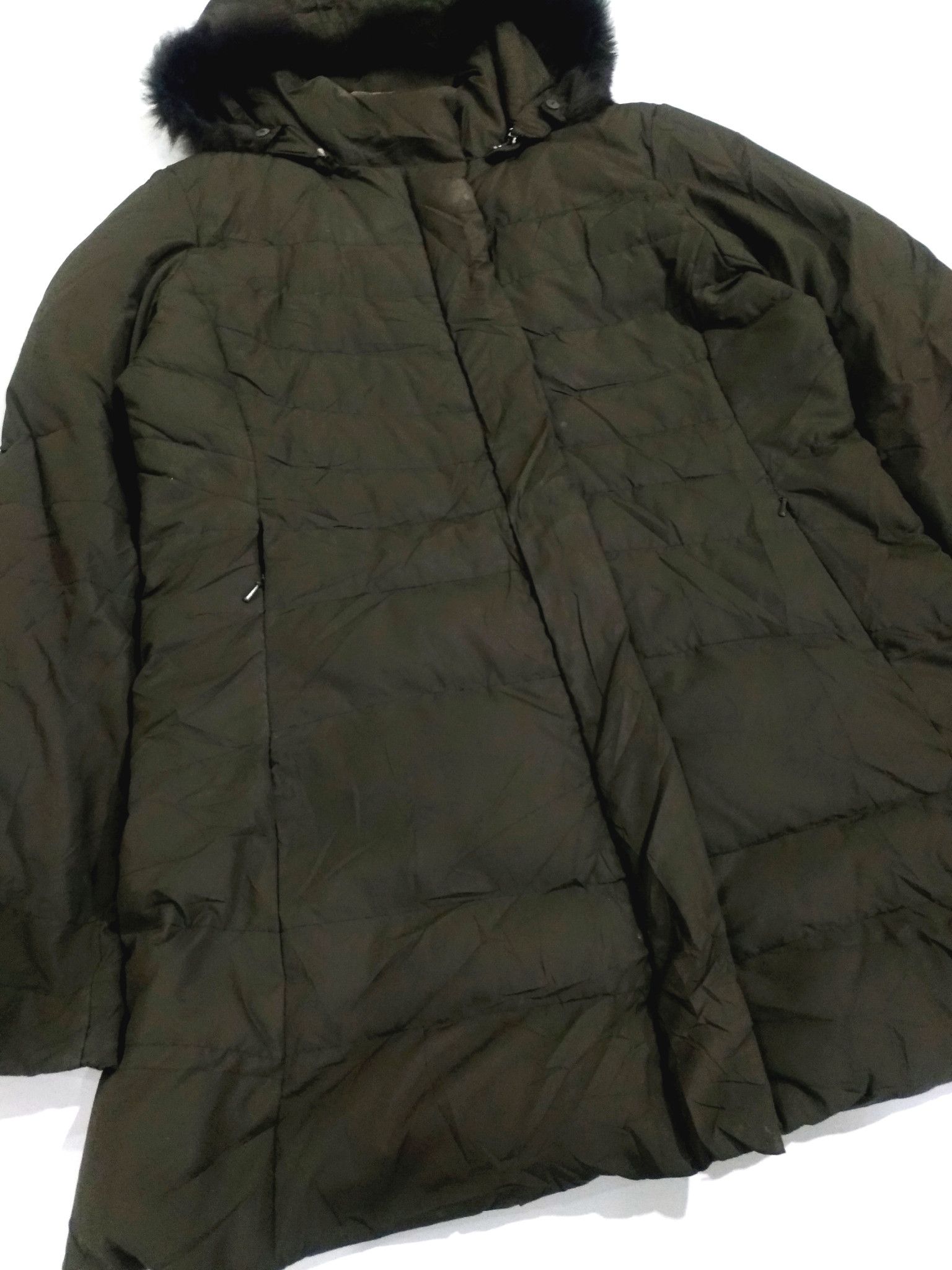 Designer × Valentino RARE! VTG RUDOLPH VALENTINO GREEN PUFFER PARKA Size US S / EU 44-46 / 1 - 4 Thumbnail