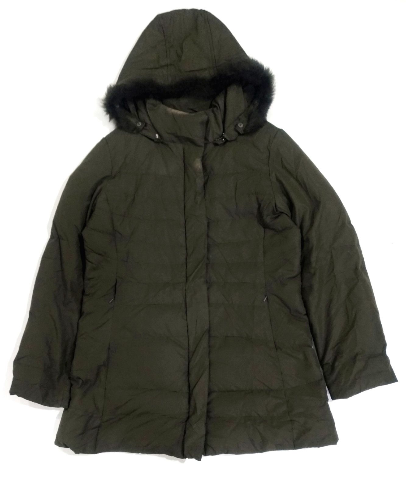 image of Designer Collection VTG Rudolph Valentino Green Puffer Parka, Men's (Size Small)