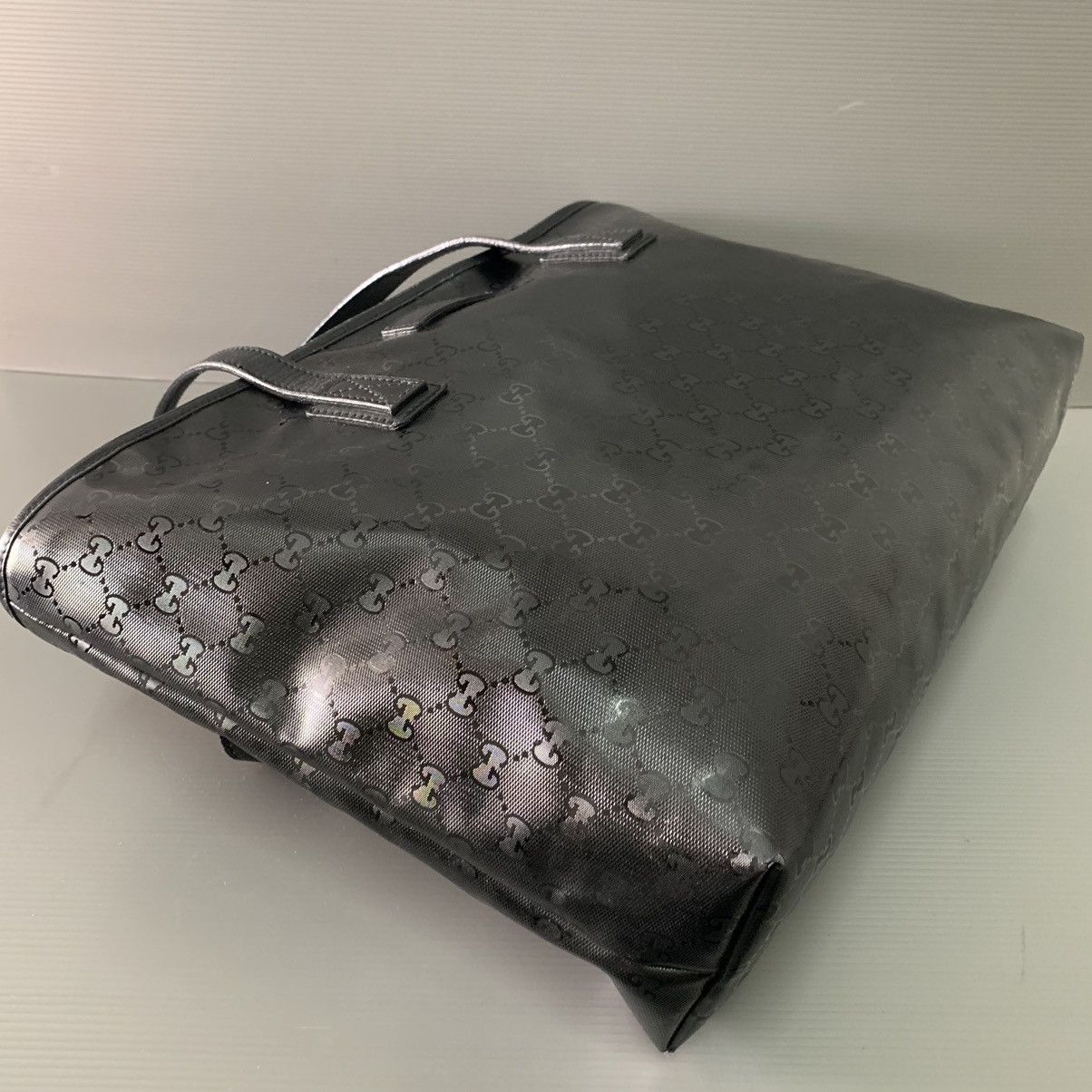 Gucci Gucci Black Monogram Tote Bag Size ONE SIZE - 4 Thumbnail