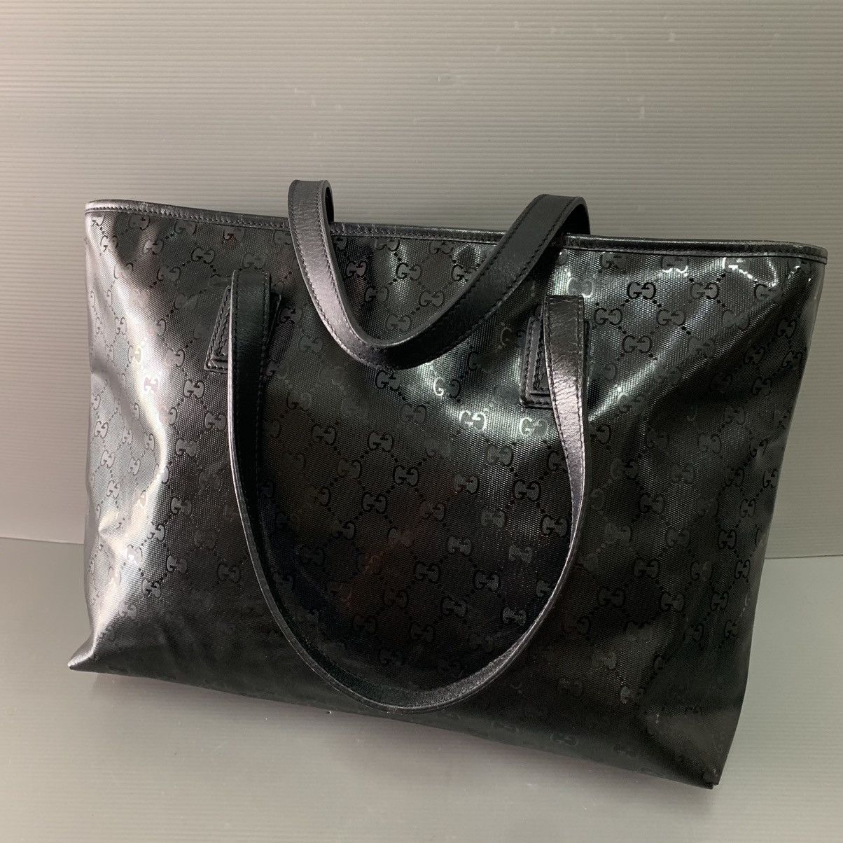 Gucci Gucci Black Monogram Tote Bag Size ONE SIZE - 2 Thumbnail