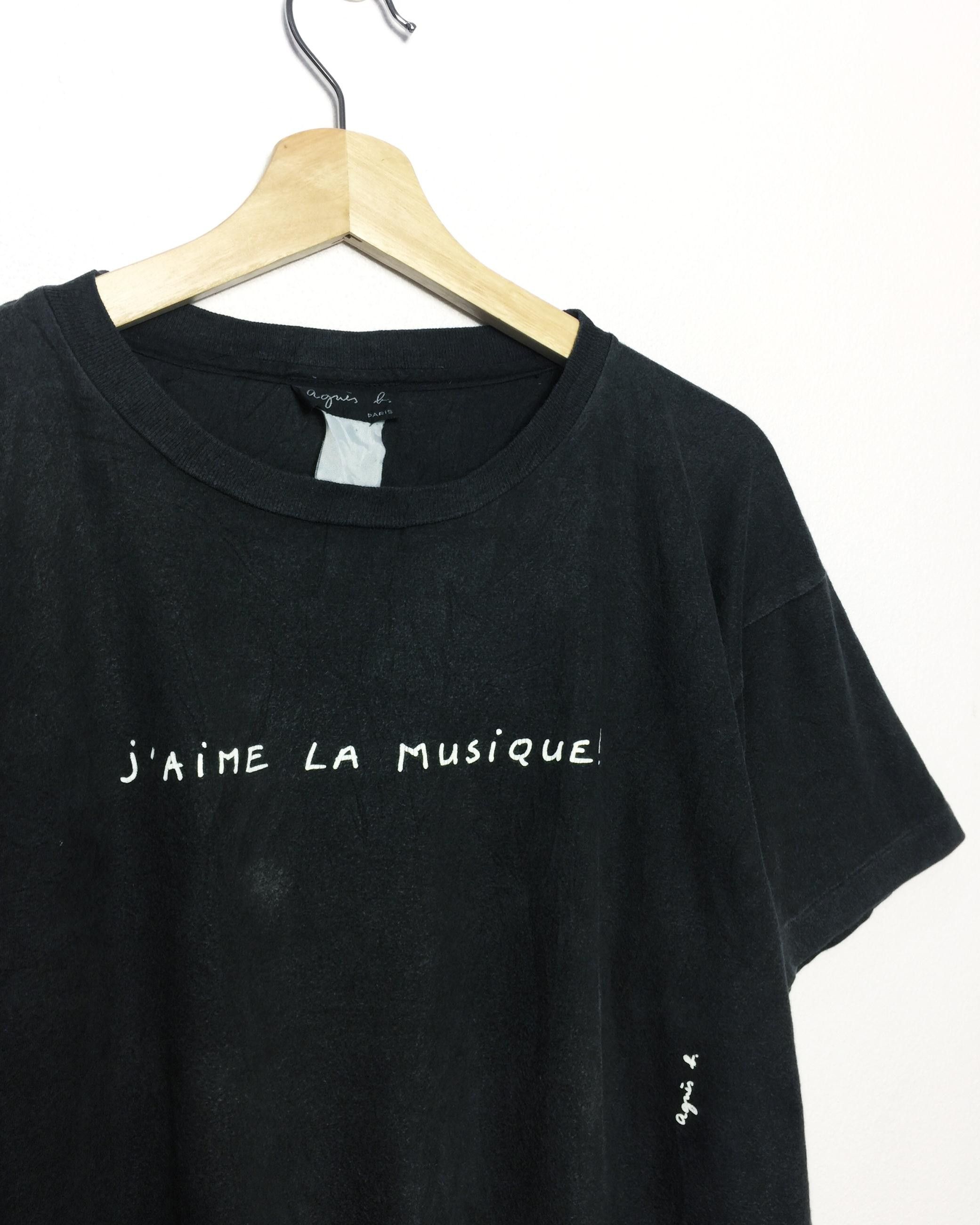 Vintage × agnes b. Rare Vintage 90s Agnes B. J'aime la Musique! Tees Size US L / EU 52-54 / 3 - 3 Thumbnail