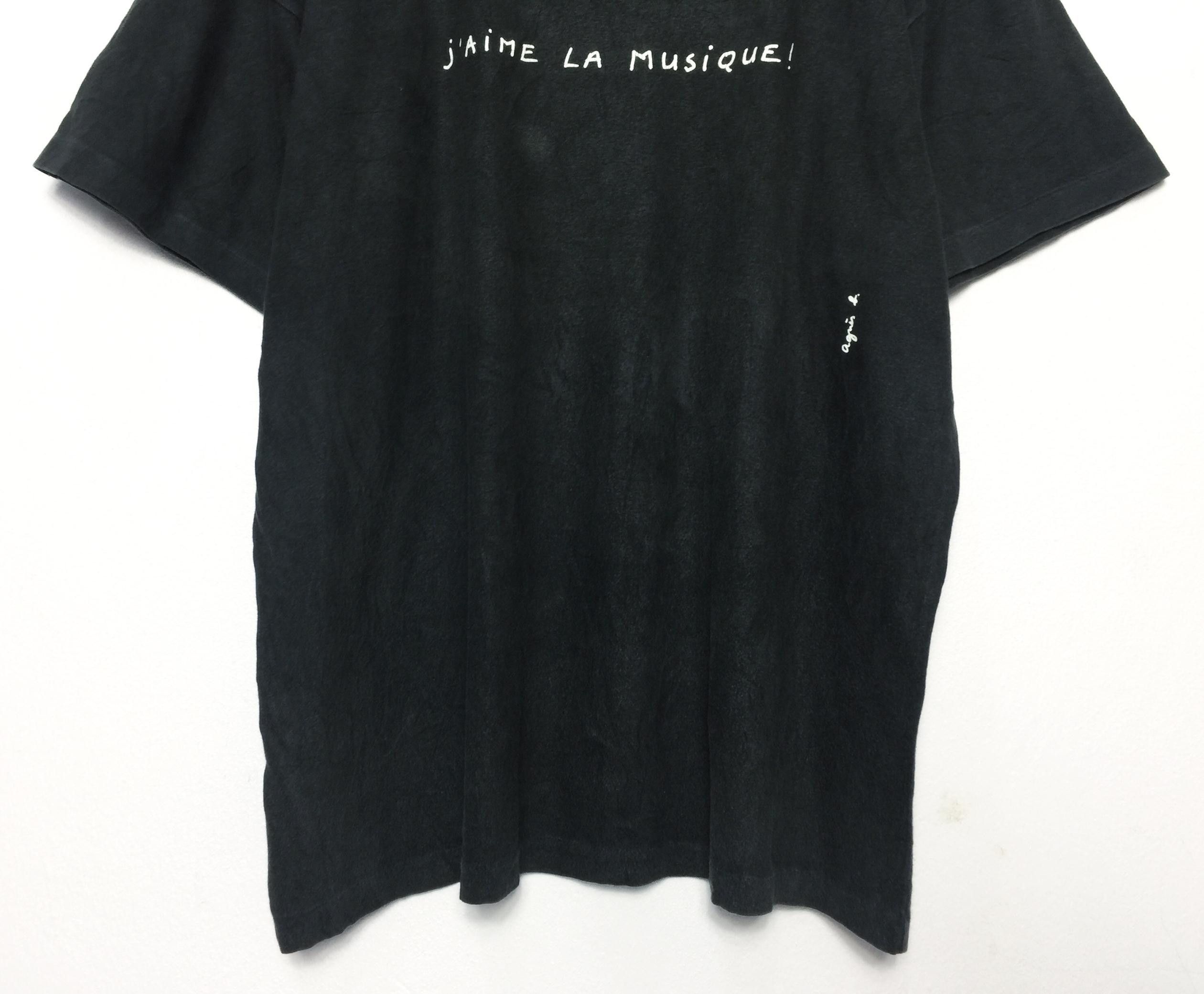 Vintage × agnes b. Rare Vintage 90s Agnes B. J'aime la Musique! Tees Size US L / EU 52-54 / 3 - 4 Thumbnail