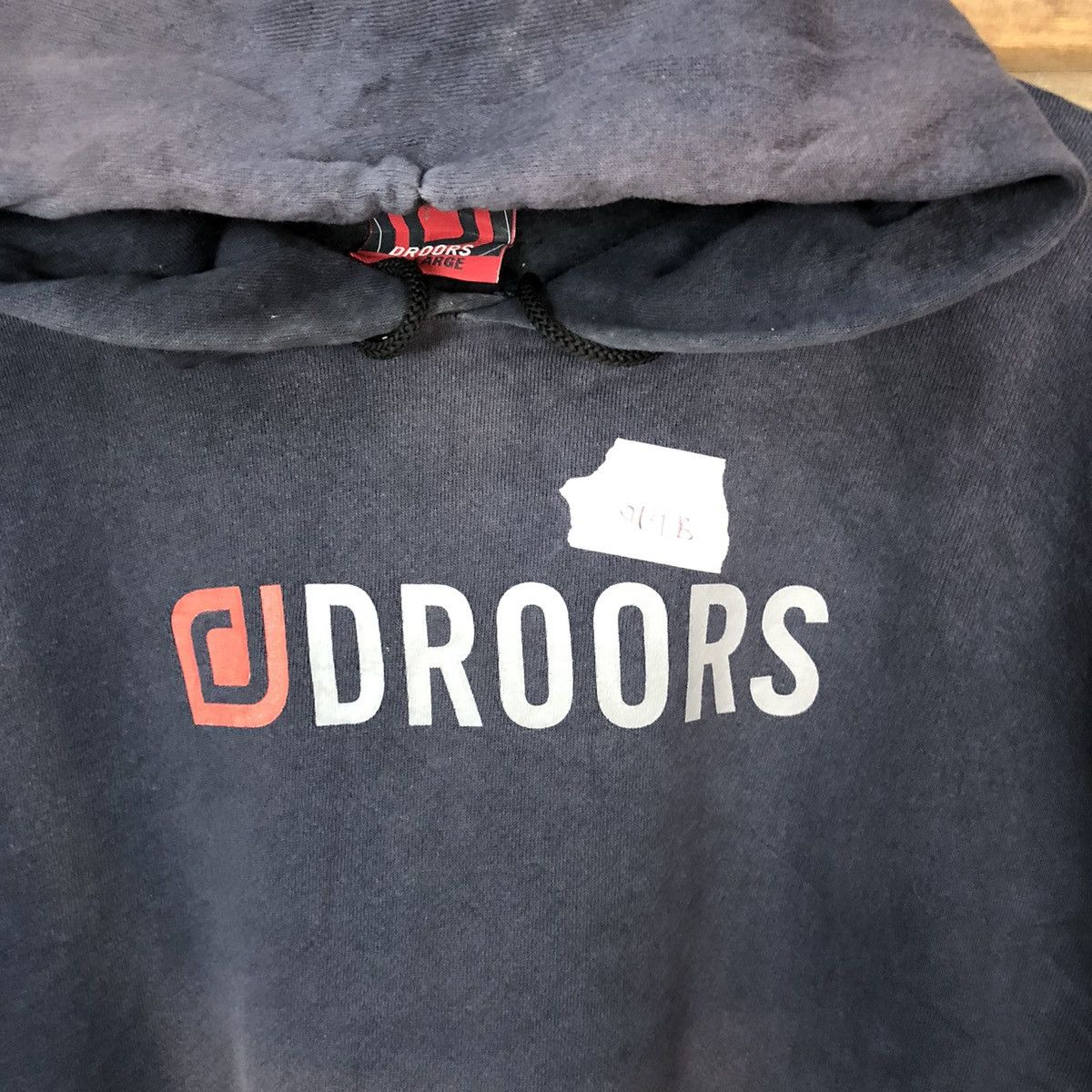 Droors DL Droos Dark Blue faded Hoodie #019B Size US XL / EU 56 / 4 - 6 Thumbnail