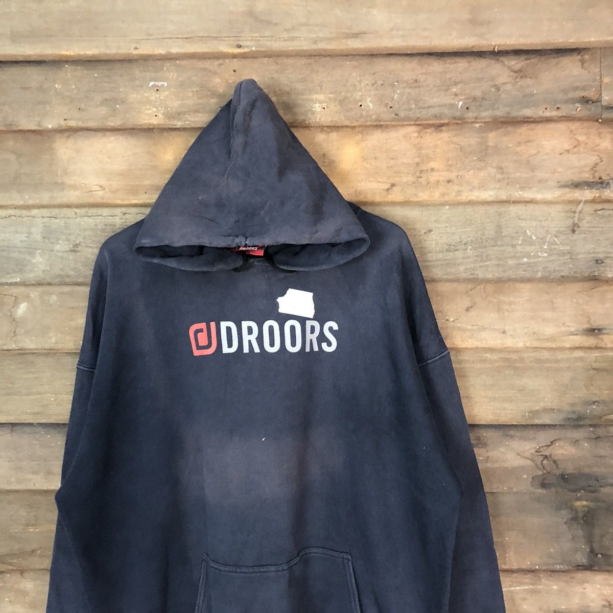 Droors DL Droos Dark Blue faded Hoodie #019B Size US XL / EU 56 / 4 - 2 Thumbnail