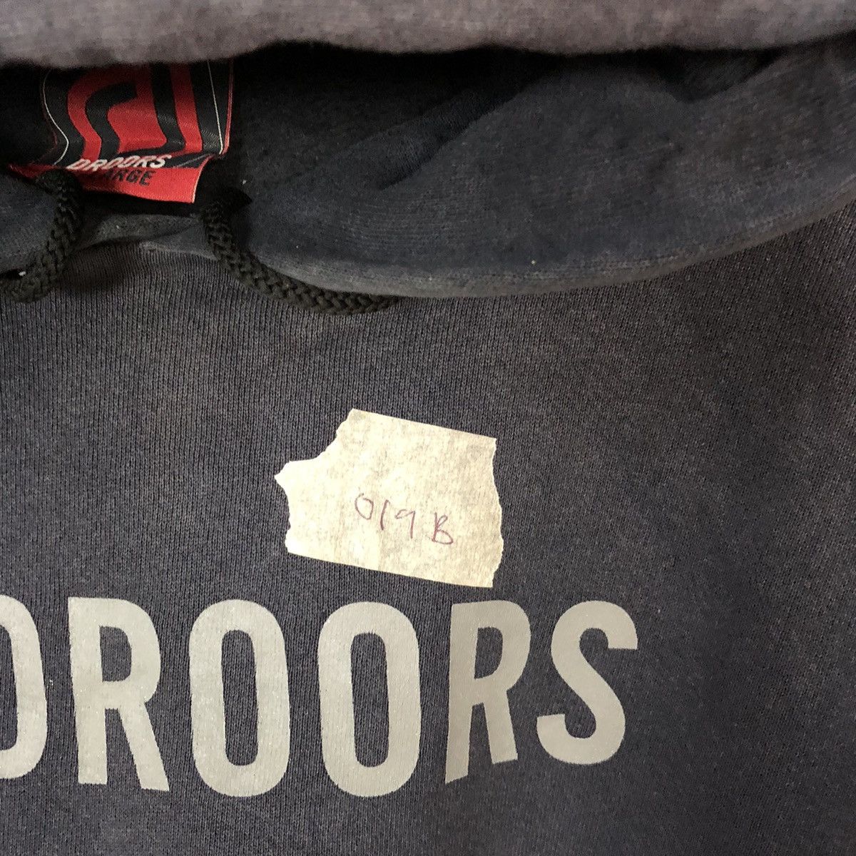 Droors DL Droos Dark Blue faded Hoodie #019B Size US XL / EU 56 / 4 - 7 Thumbnail