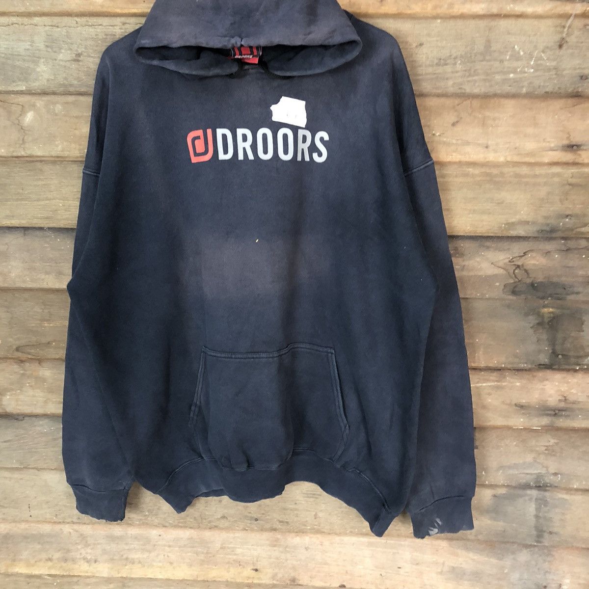 Droors DL Droos Dark Blue faded Hoodie #019B Size US XL / EU 56 / 4 - 3 Thumbnail