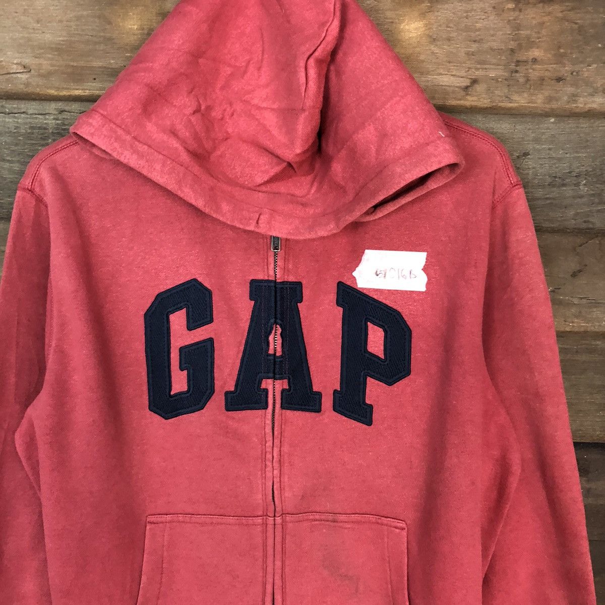 Gap Gap vintage Red Hoodie sweatshirt #016B Size US L / EU 52-54 / 3 - 6 Thumbnail