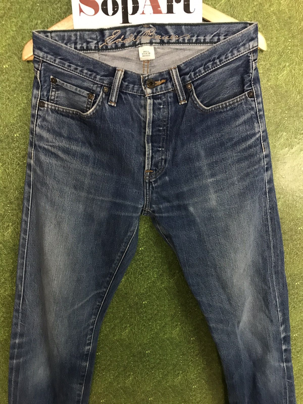 Eddie Bauer Vintage Eddie Bauer selvedge Distressed Denim Jeans Size US 30 / EU 46 - 2 Thumbnail