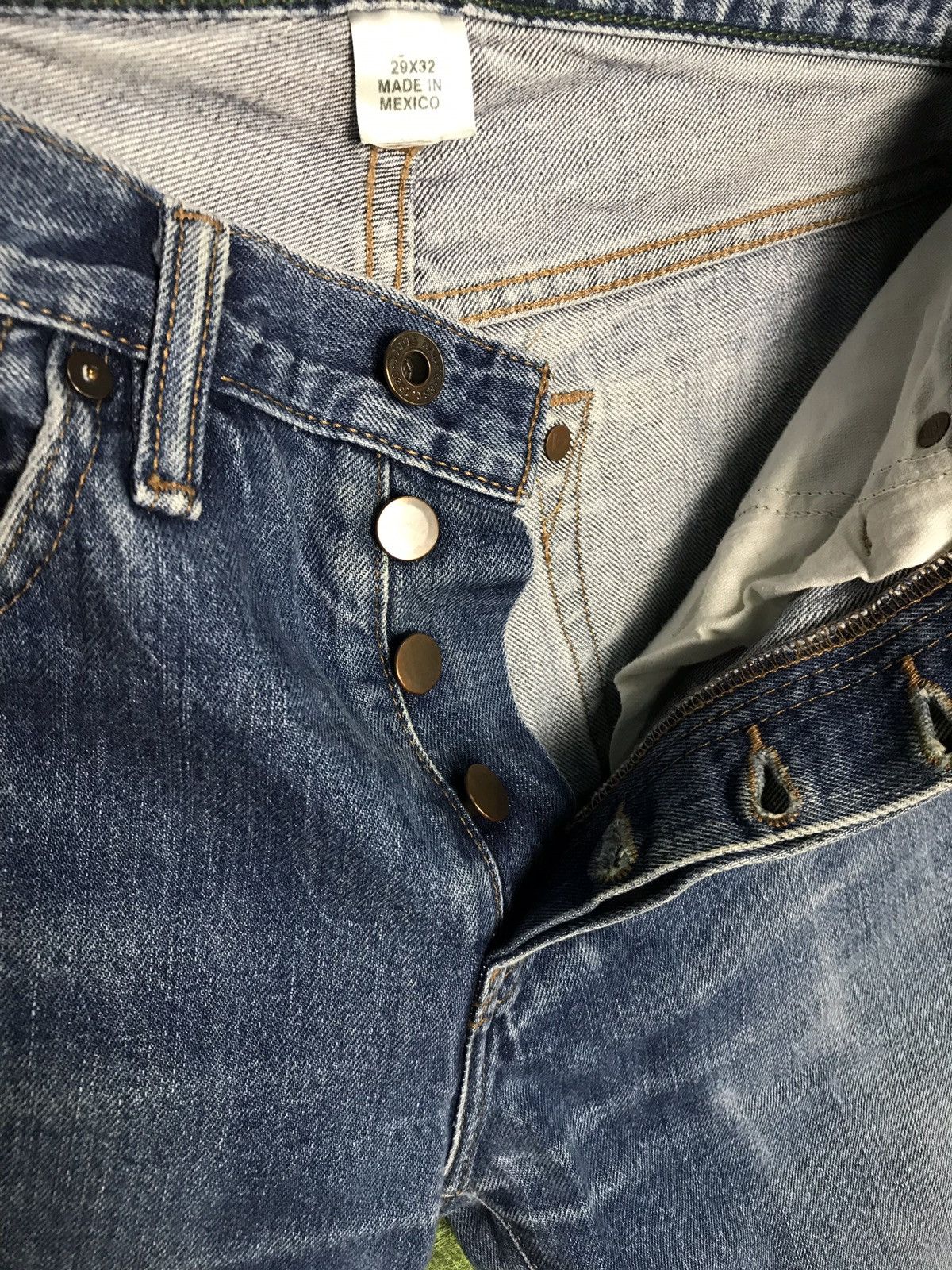 Eddie Bauer Vintage Eddie Bauer selvedge Distressed Denim Jeans Size US 30 / EU 46 - 6 Thumbnail