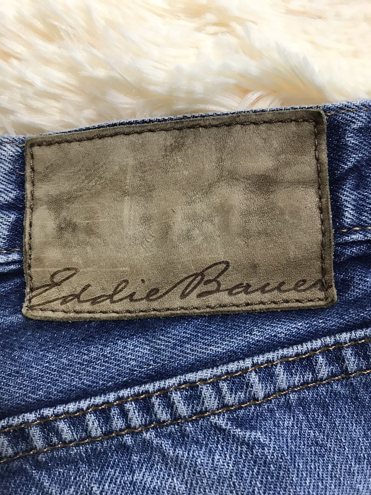 Eddie Bauer Vintage Eddie Bauer selvedge Distressed Denim Jeans Size US 30 / EU 46 - 9 Thumbnail