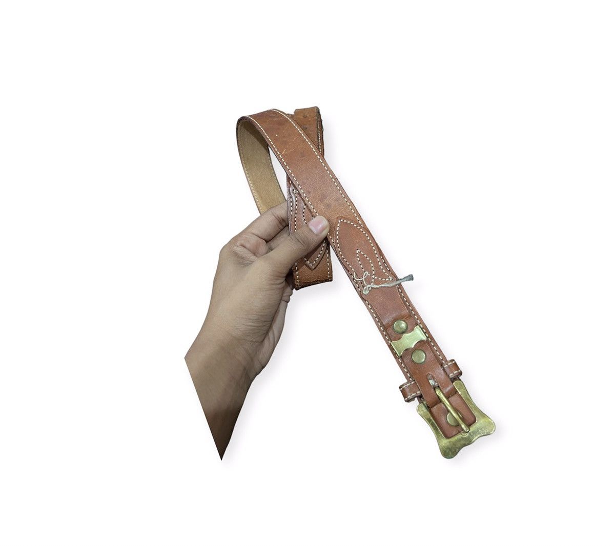 Leather Unbrand Leather Buckle Belt Size ONE SIZE - 1 Thumbnail