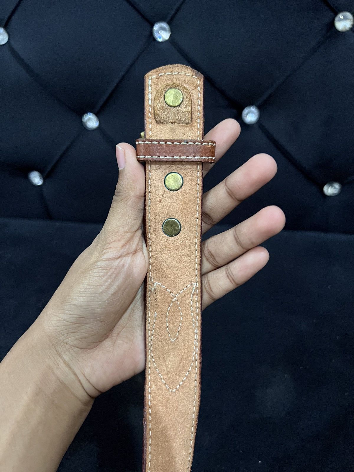 Leather Unbrand Leather Buckle Belt Size ONE SIZE - 5 Thumbnail