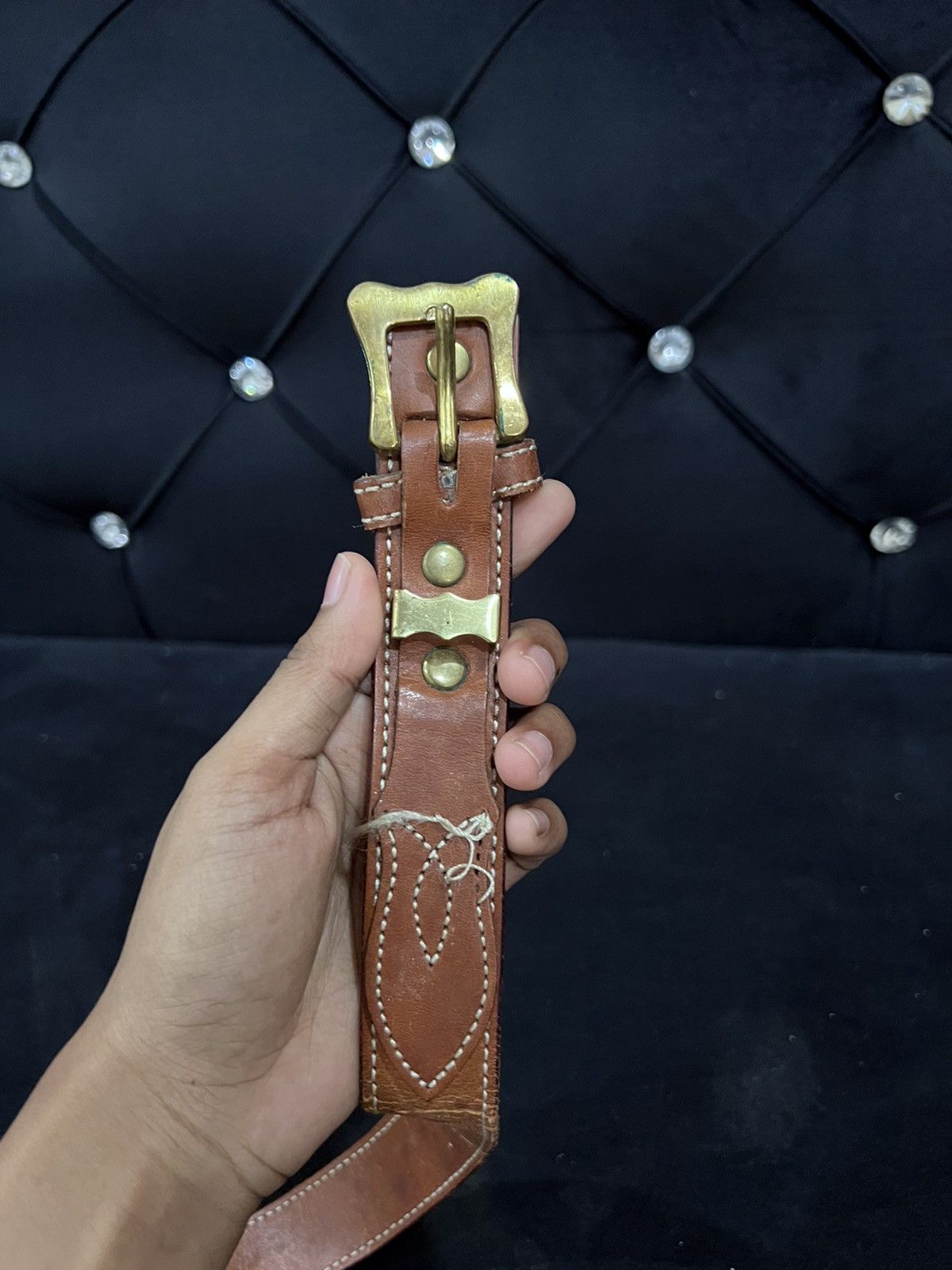 Leather Unbrand Leather Buckle Belt Size ONE SIZE - 4 Thumbnail