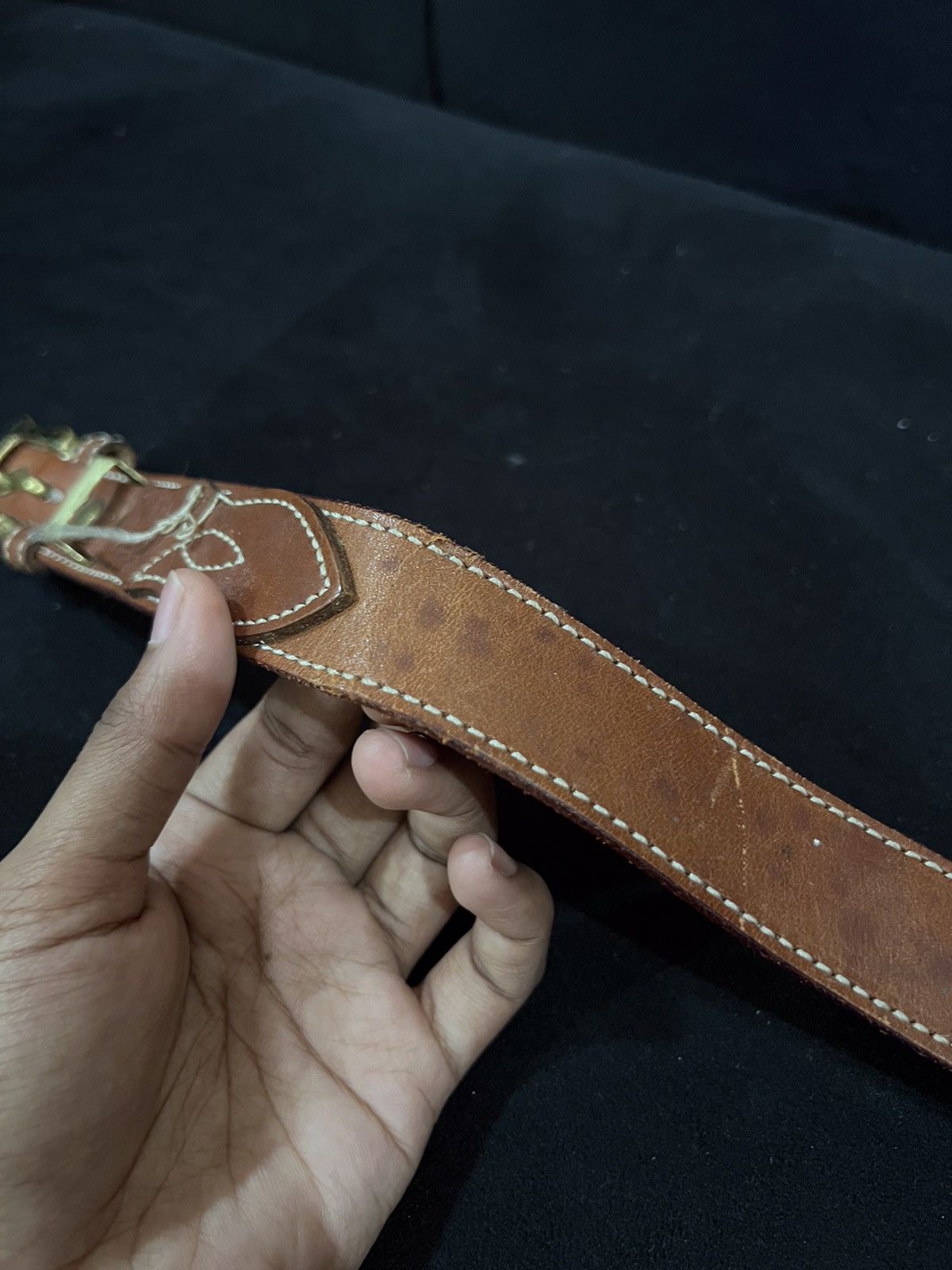 Leather Unbrand Leather Buckle Belt Size ONE SIZE - 9 Thumbnail
