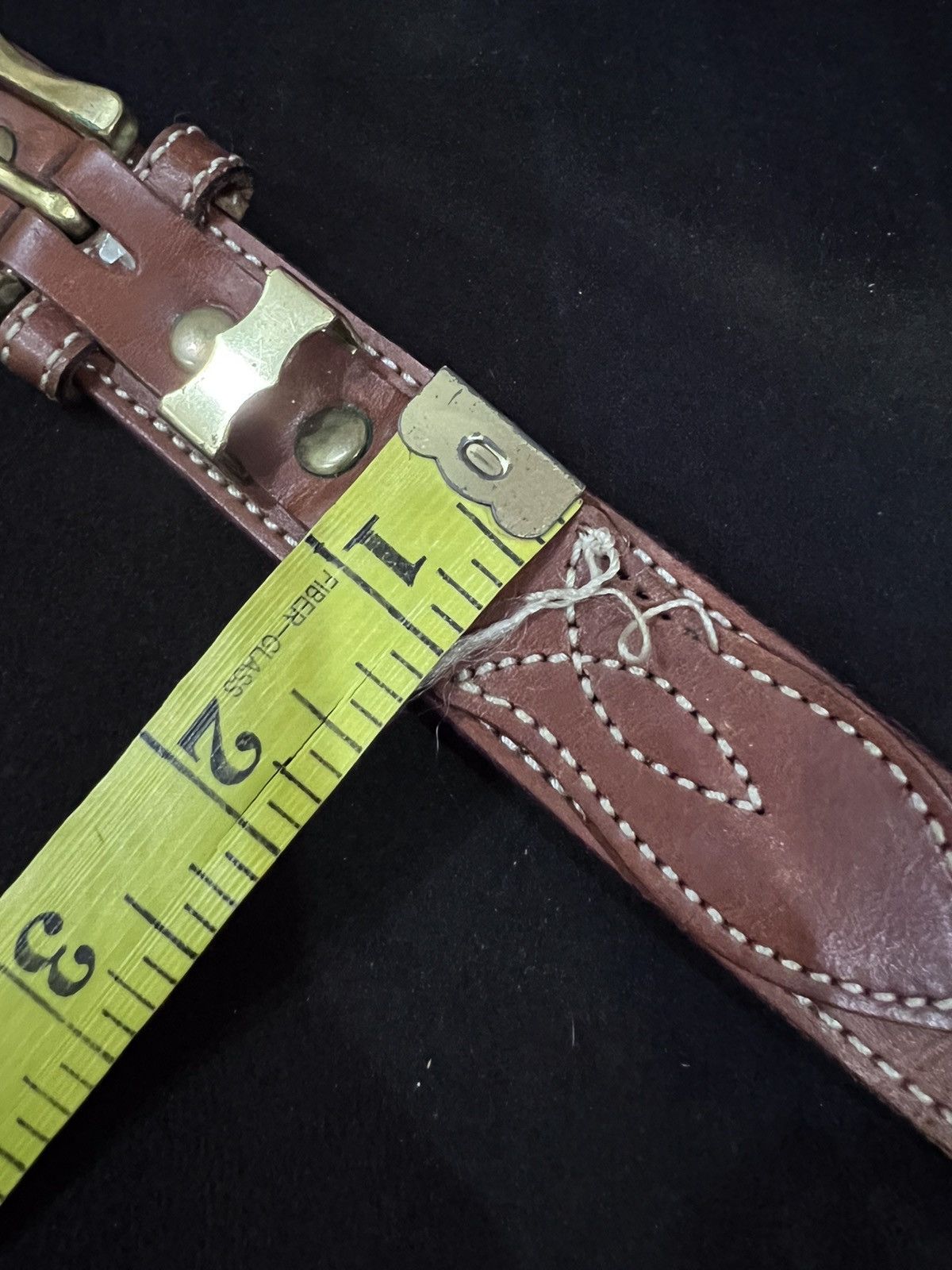 Leather Unbrand Leather Buckle Belt Size ONE SIZE - 11 Thumbnail