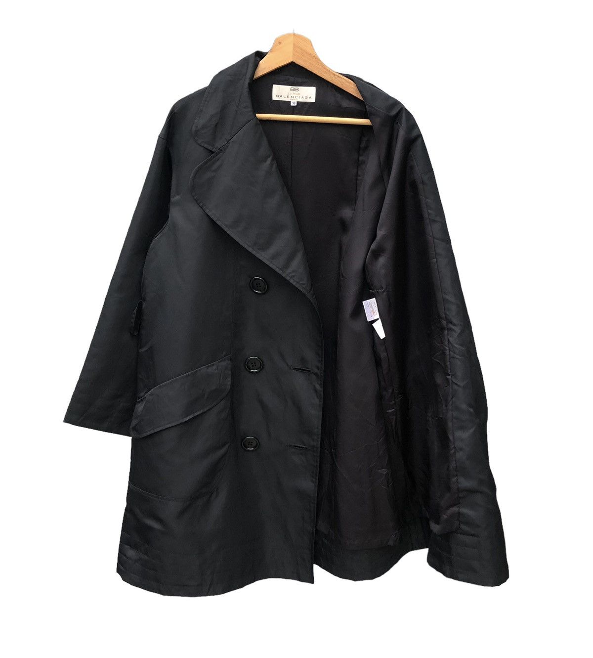 Balenciaga Balenciaga Double Breasted Coat Nylon Oversize Size US M / EU 48-50 / 2 - 1 Thumbnail