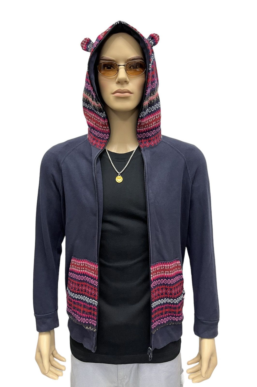 Issey Miyake FYE🔥MERCIBEAUCOUP ISSEY MIYAKE FULL ZIPPED HORN HOODIE Size S / US 4 / IT 40 - 12 Thumbnail