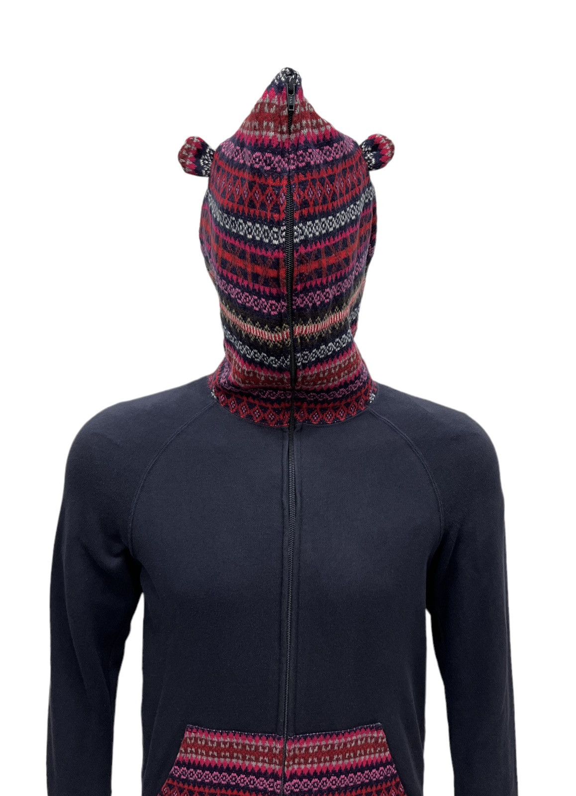 Issey Miyake FYE🔥MERCIBEAUCOUP ISSEY MIYAKE FULL ZIPPED HORN HOODIE Size S / US 4 / IT 40 - 2 Thumbnail