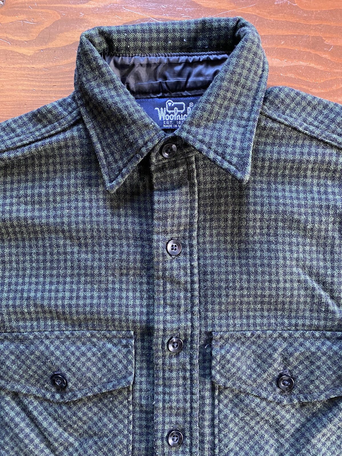 Flannel × Vintage × Woolrich Woolen Mills Vintage 70’s Woolrich Wool Blend Plaid Flannel Button Up Size US S / EU 44-46 / 1 - 3 Thumbnail