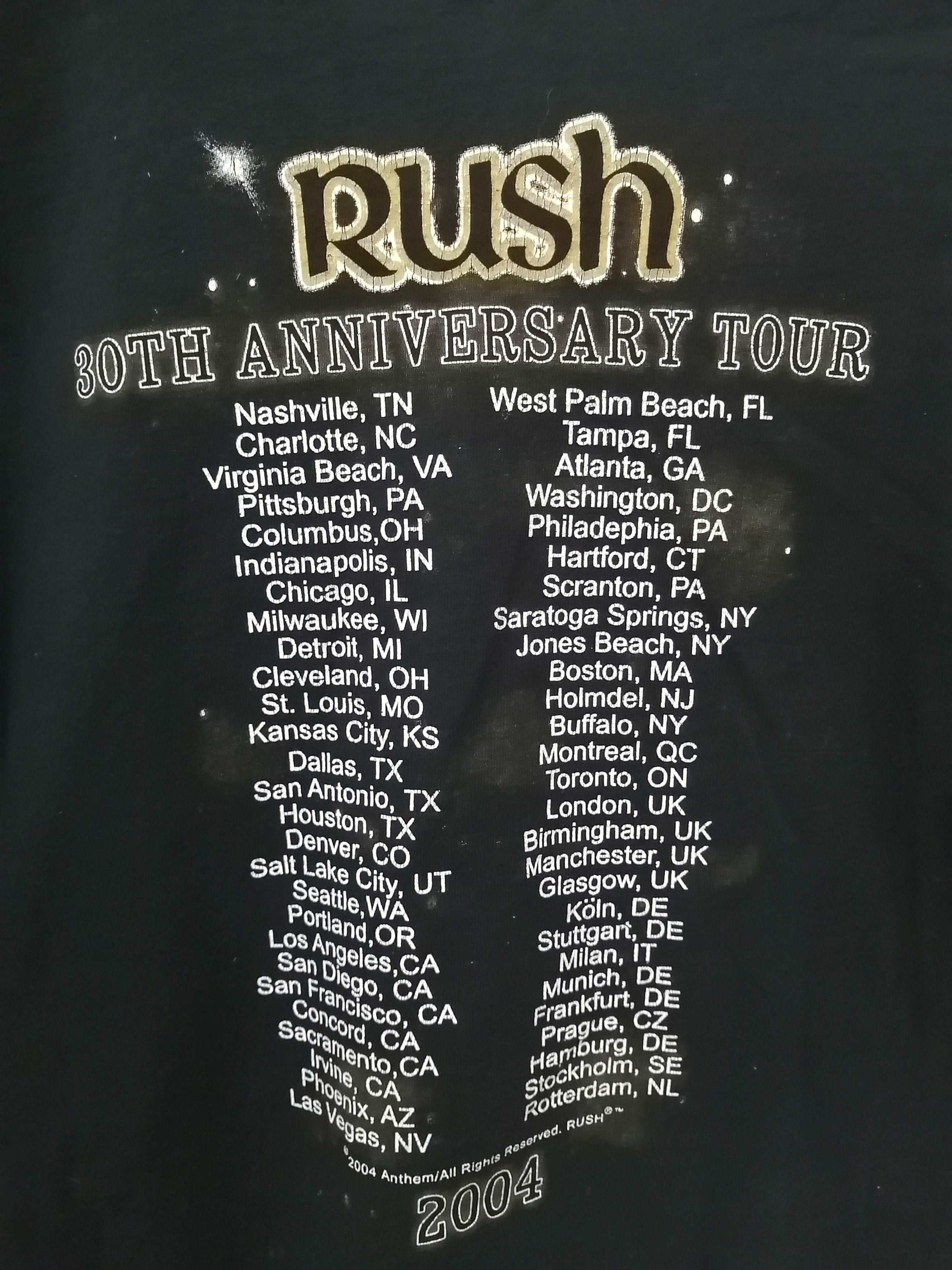 Band Tees Vintage RUSH 30th Anniversary Tour Tshirt Size US L / EU 52-54 / 3 - 2 Thumbnail