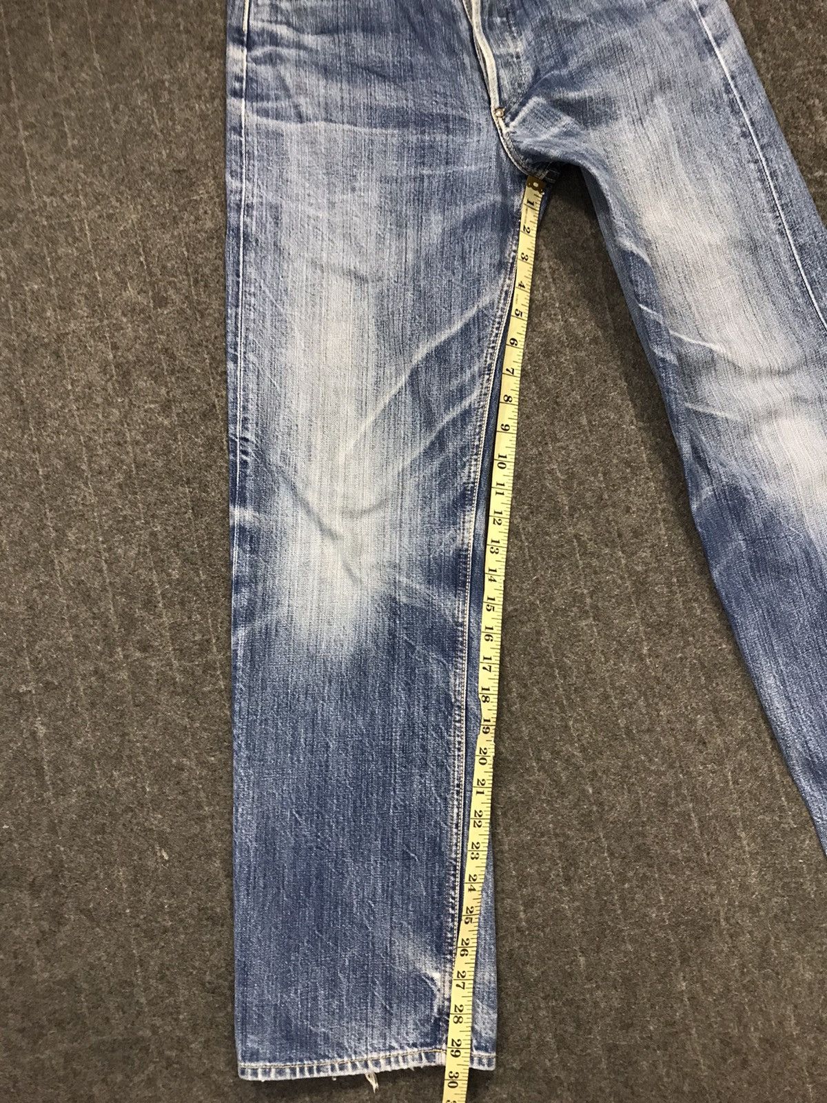 Dana Lee × Vintage Vintage Union Mad Lee Ganiurized Selvedge Distressed Jeans Size US 28 / EU 44 - 23 Thumbnail
