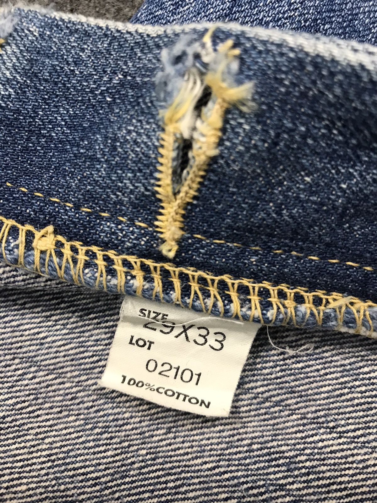 Dana Lee × Vintage Vintage Union Mad Lee Ganiurized Selvedge Distressed Jeans Size US 28 / EU 44 - 15 Thumbnail