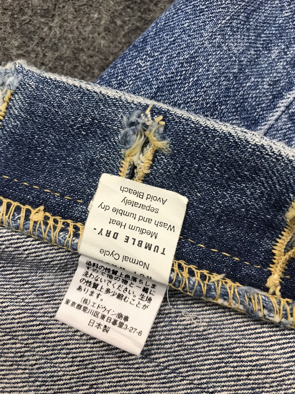Dana Lee × Vintage Vintage Union Mad Lee Ganiurized Selvedge Distressed Jeans Size US 28 / EU 44 - 16 Thumbnail