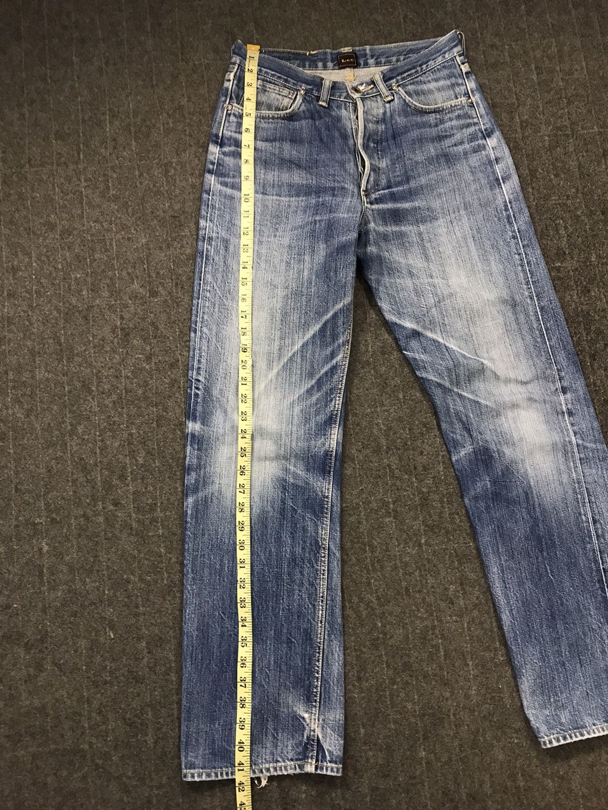 Dana Lee × Vintage Vintage Union Mad Lee Ganiurized Selvedge Distressed Jeans Size US 28 / EU 44 - 22 Thumbnail