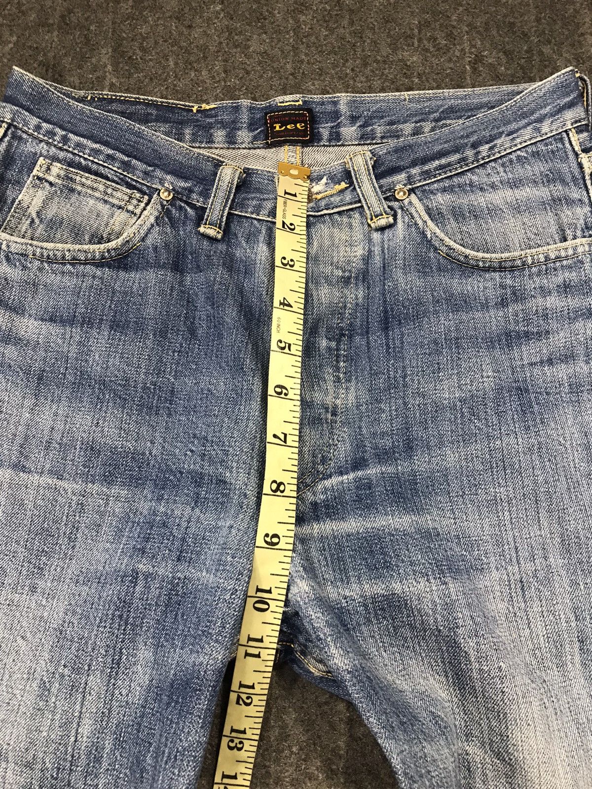 Dana Lee × Vintage Vintage Union Mad Lee Ganiurized Selvedge Distressed Jeans Size US 28 / EU 44 - 19 Thumbnail