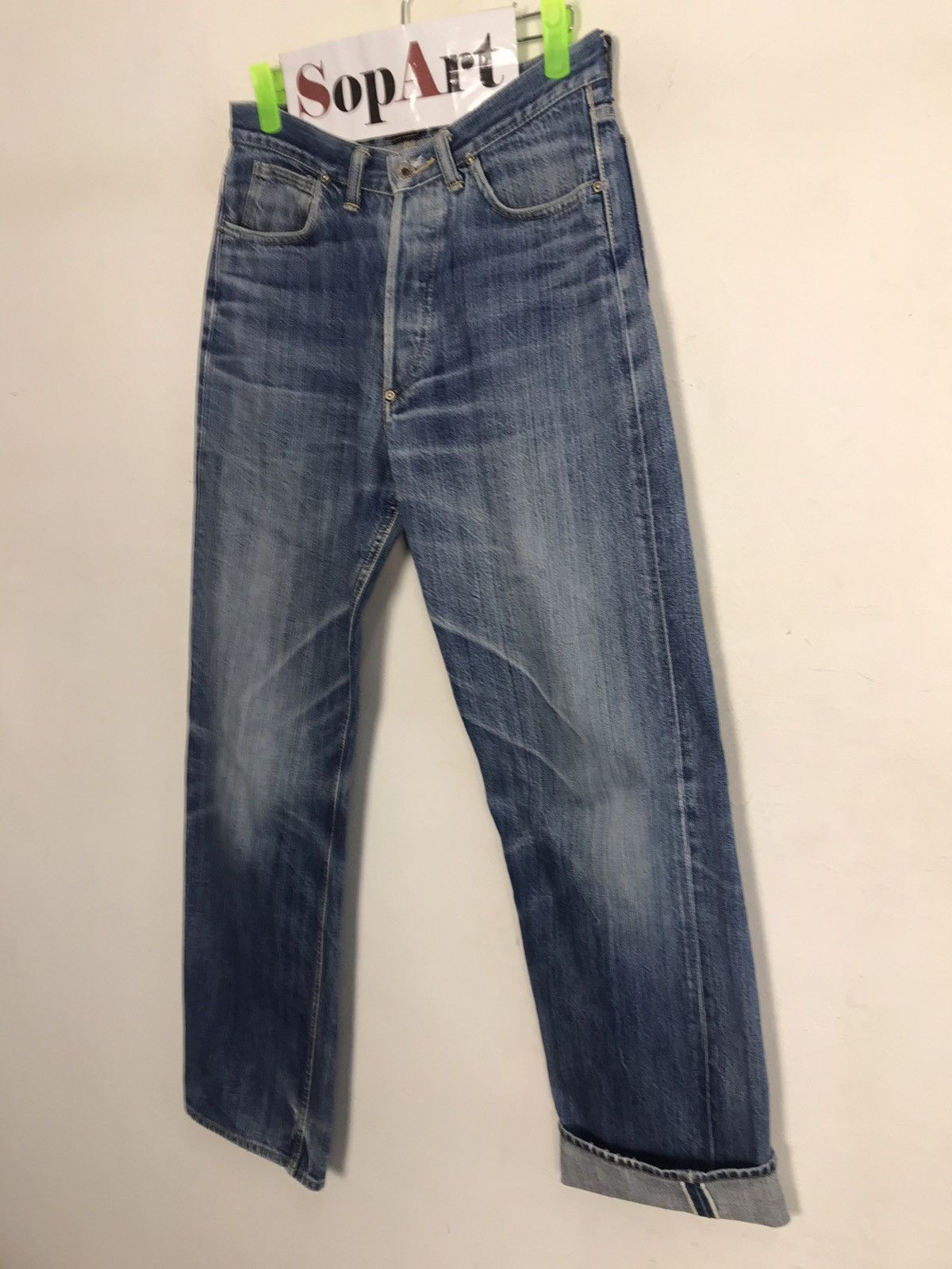 Dana Lee × Vintage Vintage Union Mad Lee Ganiurized Selvedge Distressed Jeans Size US 28 / EU 44 - 4 Thumbnail