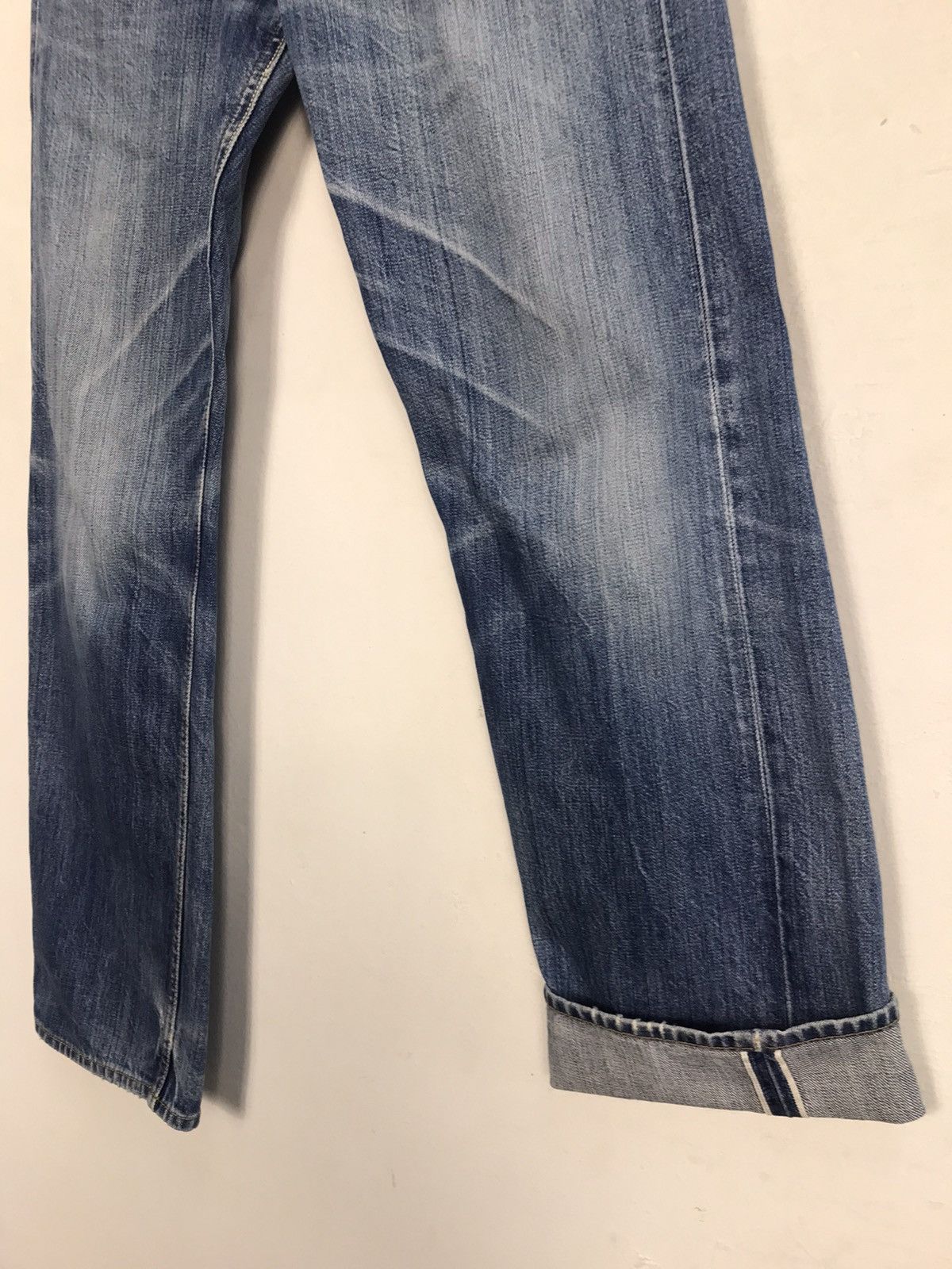 Dana Lee × Vintage Vintage Union Mad Lee Ganiurized Selvedge Distressed Jeans Size US 28 / EU 44 - 9 Thumbnail